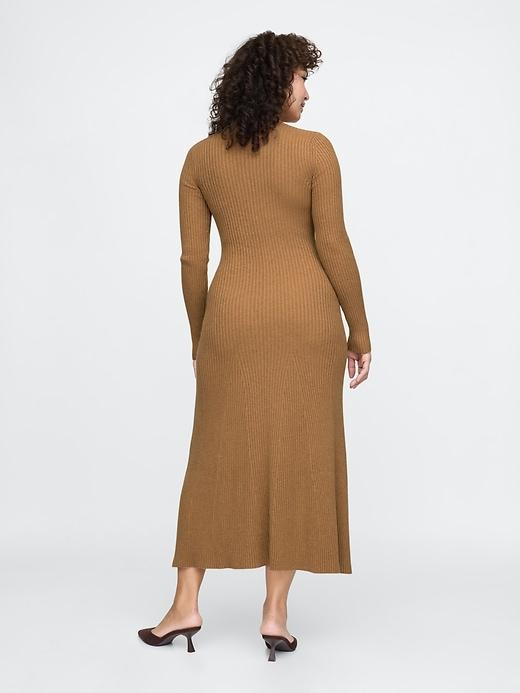 CashSoft Pleated Rib Maxi Sweater Dress Product Image