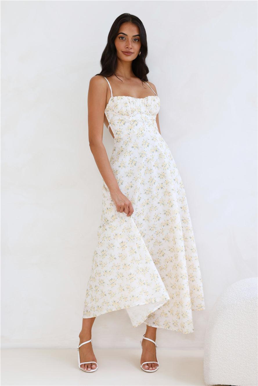 Orchid Kiss Maxi Dress Yellow Product Image