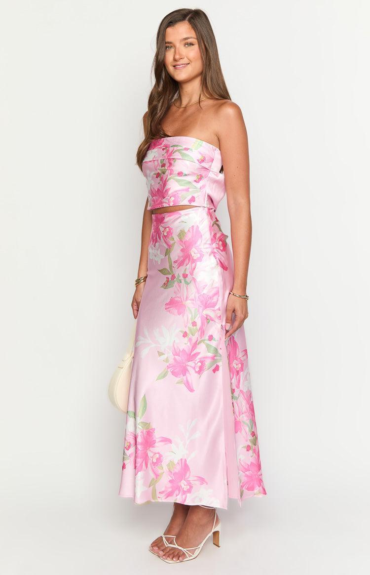 Genevieve Pink Floral Print Top Product Image