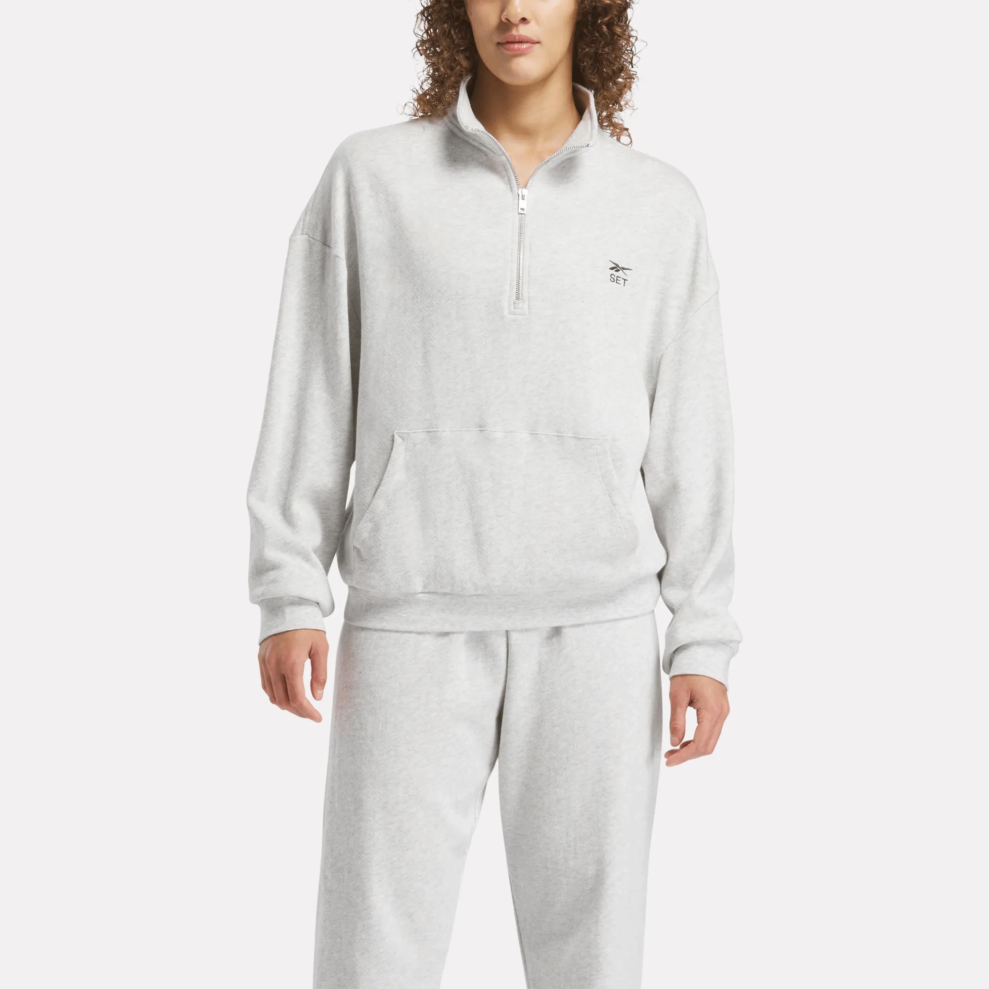Women's Reebok x SET Classic Lightweight Quarter-Zip Sweatshirt Female Product Image