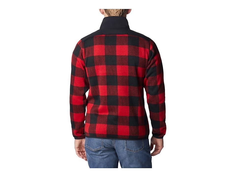 Columbia Sweater Weather II Printed 1/2 Zip (Mountain Check Print) Men's Clothing Product Image