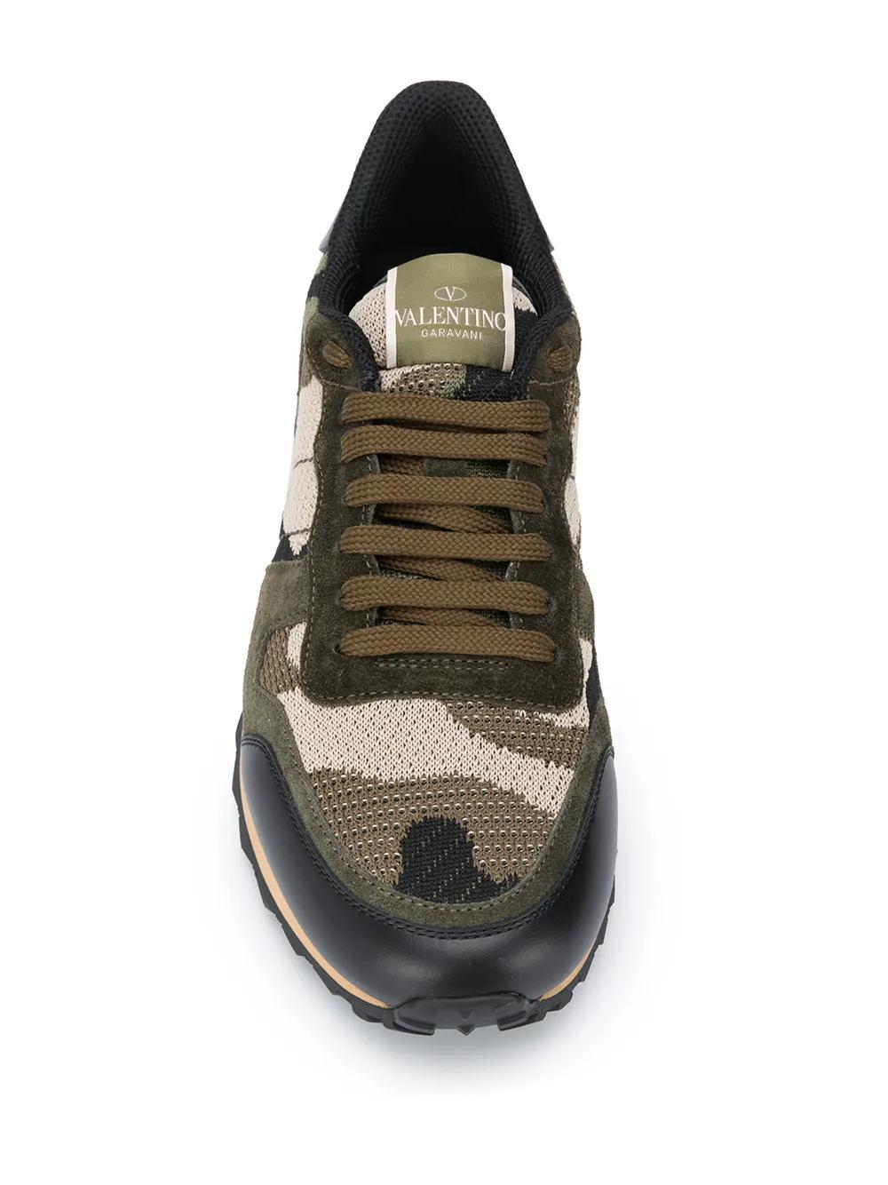 Rockrunner camouflage-print mesh sneakers Product Image