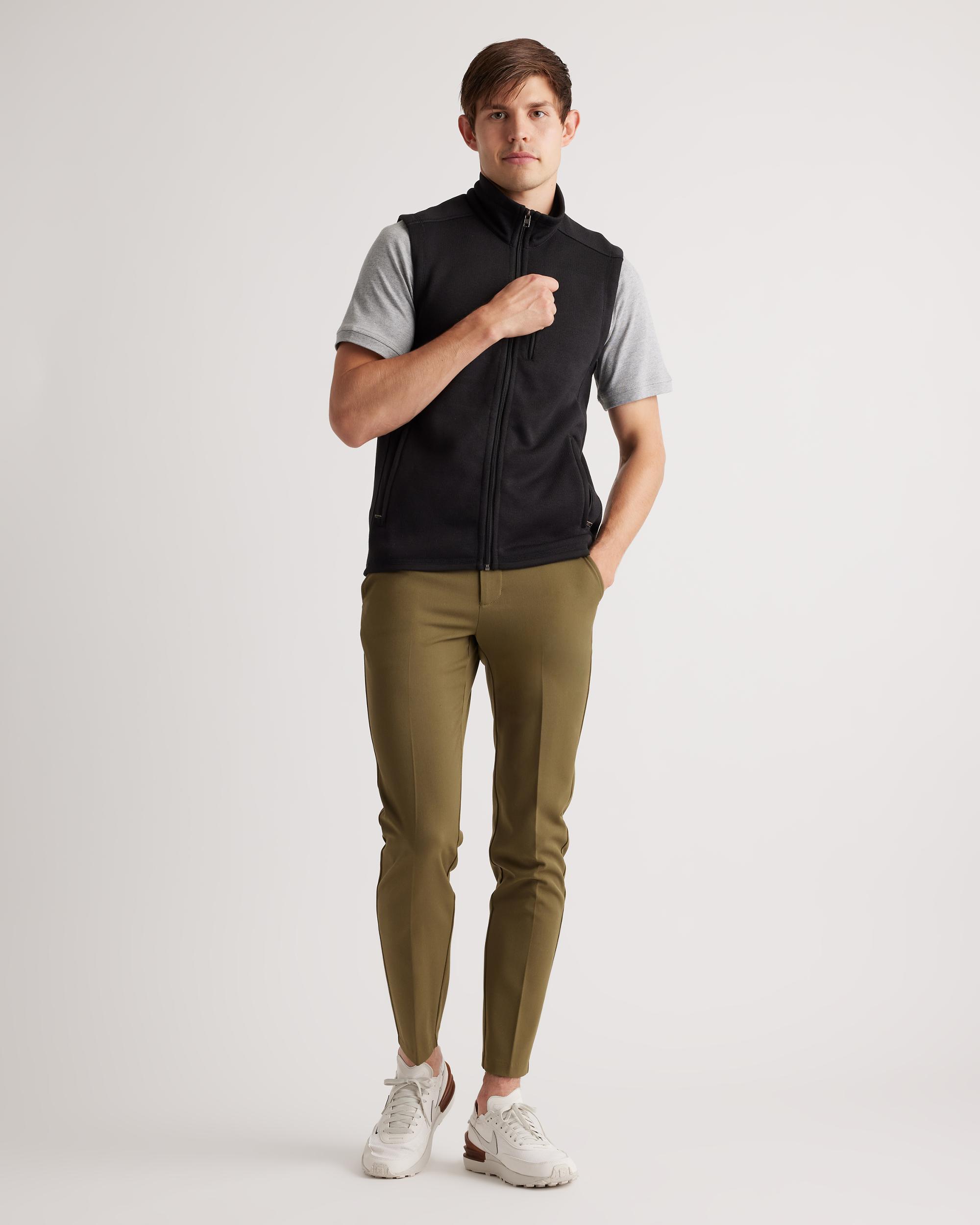 Quince | Men's Sweater-Knit Fleece Full-Zip Vest Recycled Polyester Product Image