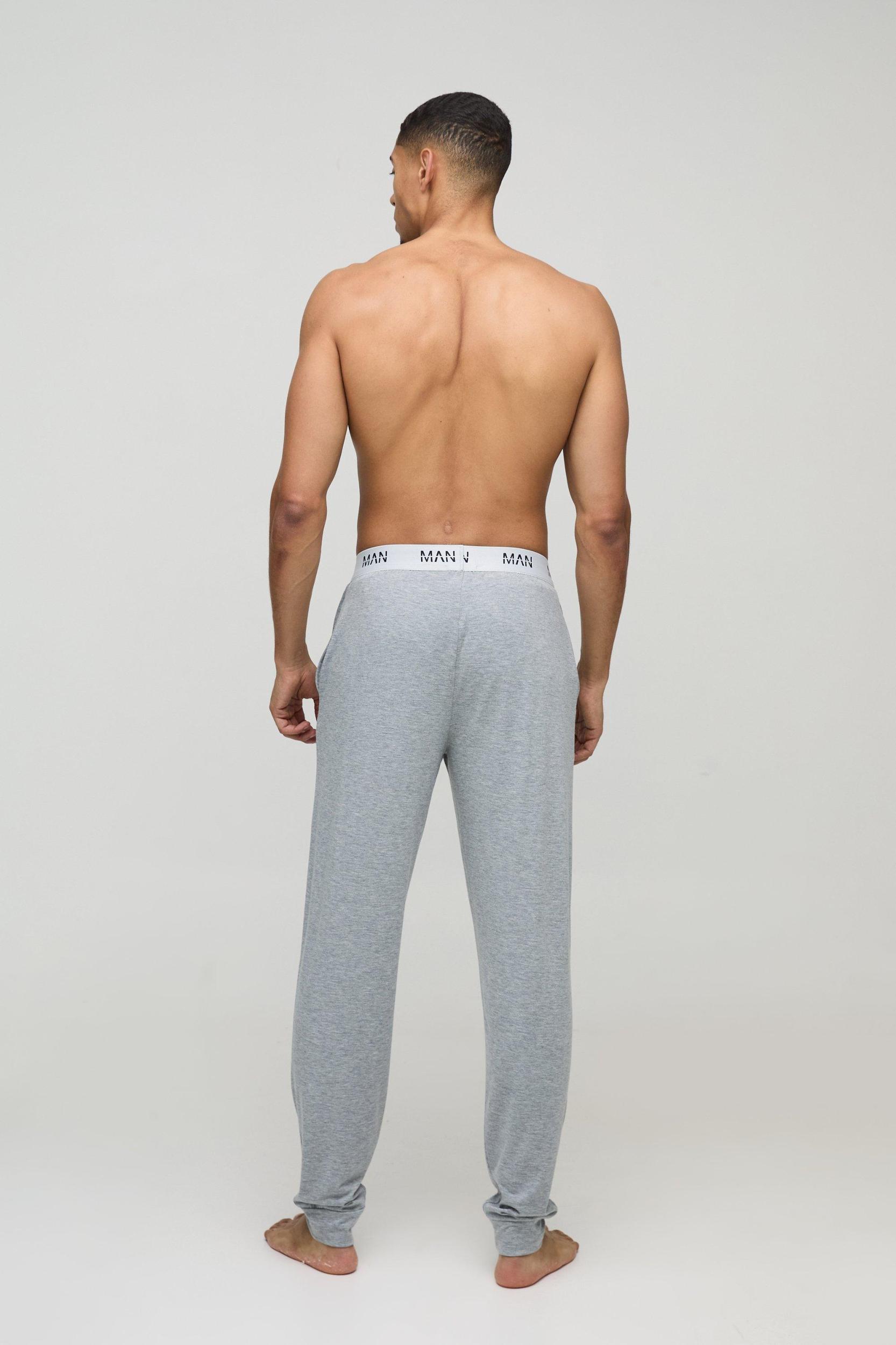 2 Pack Man Lounge Cuffed Sweatpants | boohooMAN USA Product Image