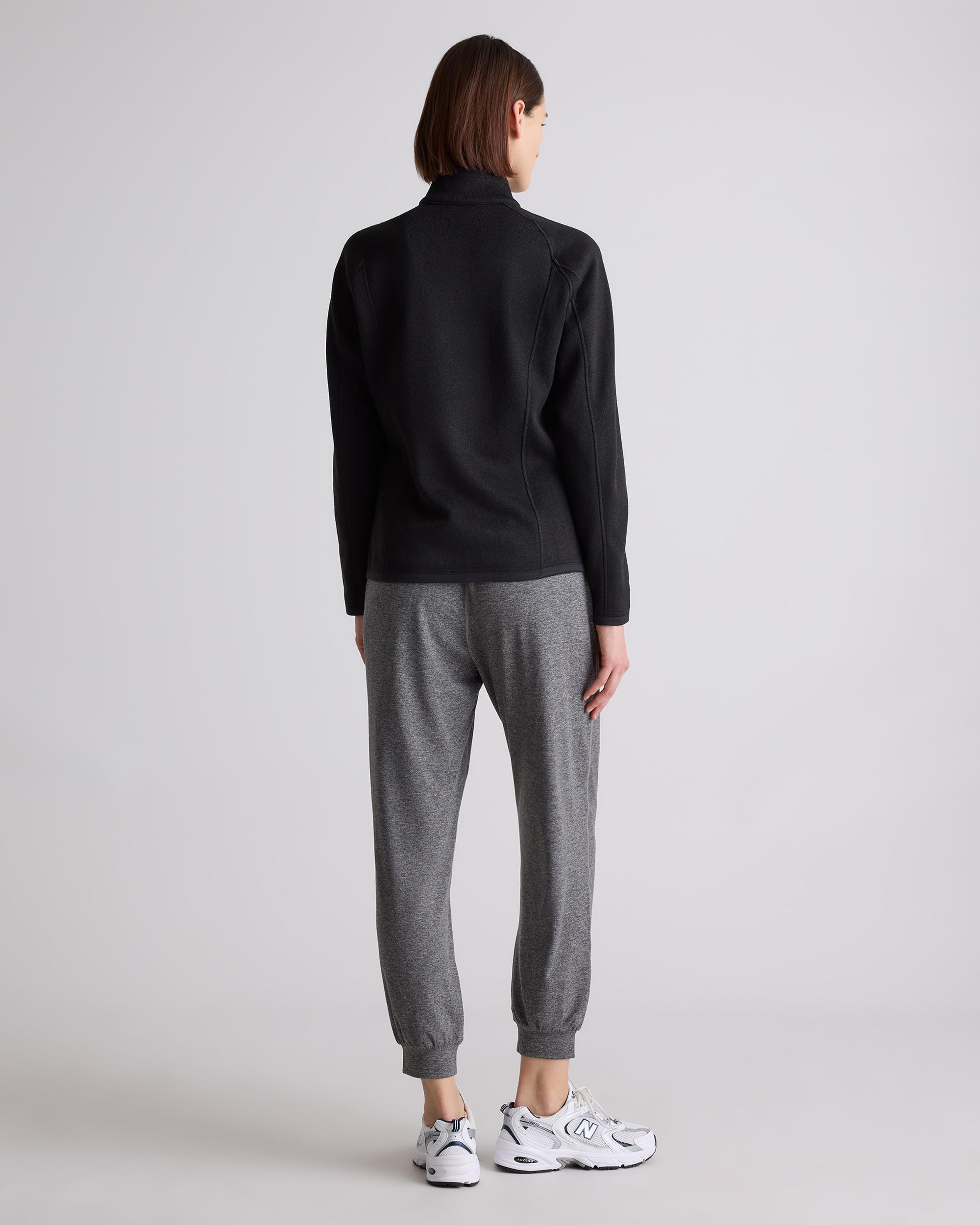 Quince | Women's Sweater-Knit Fleece Full-Zip Jacket Size XS, Recycled Polyester Product Image
