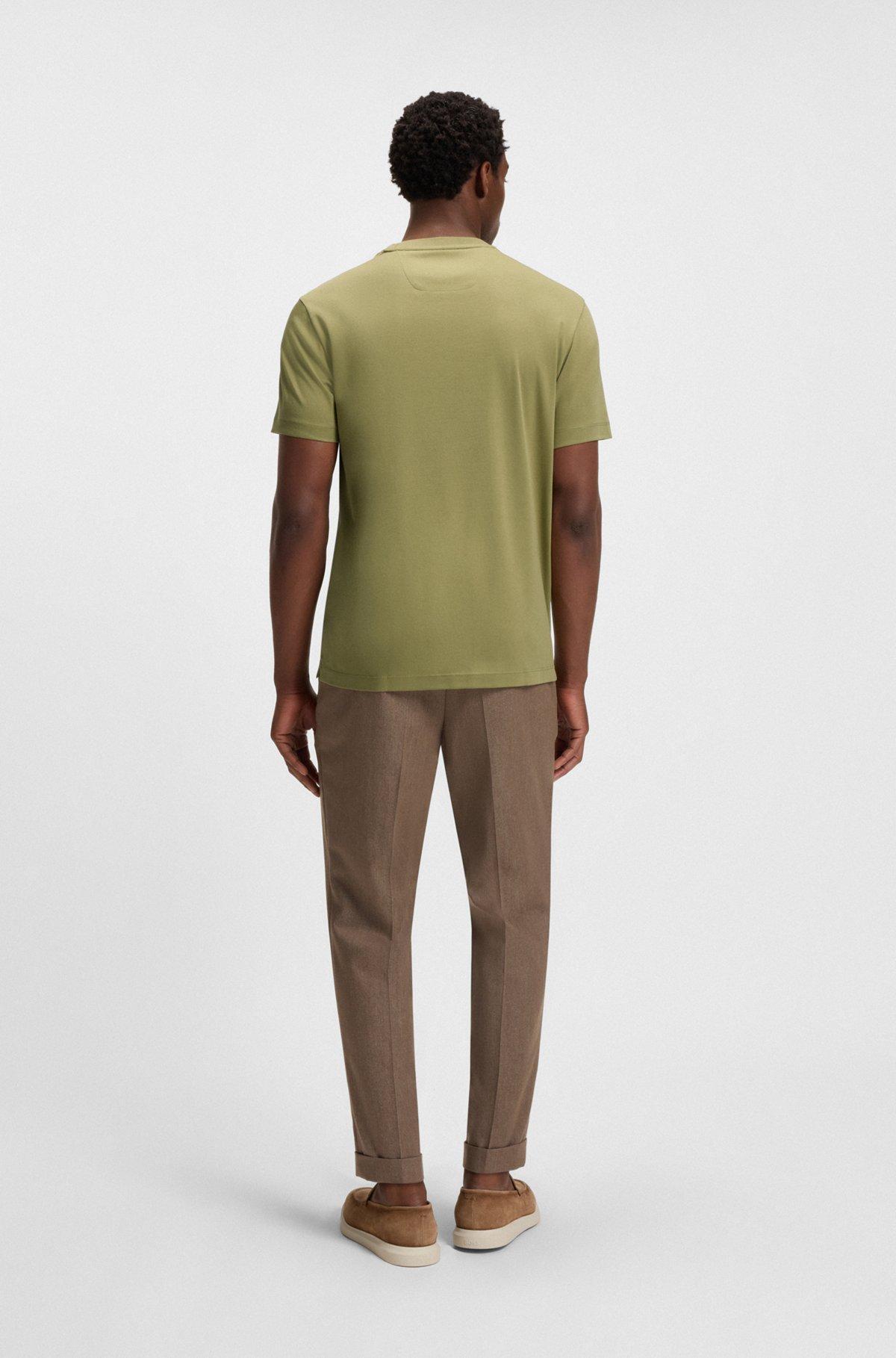 Regular-fit T-shirt in mercerized cotton Product Image