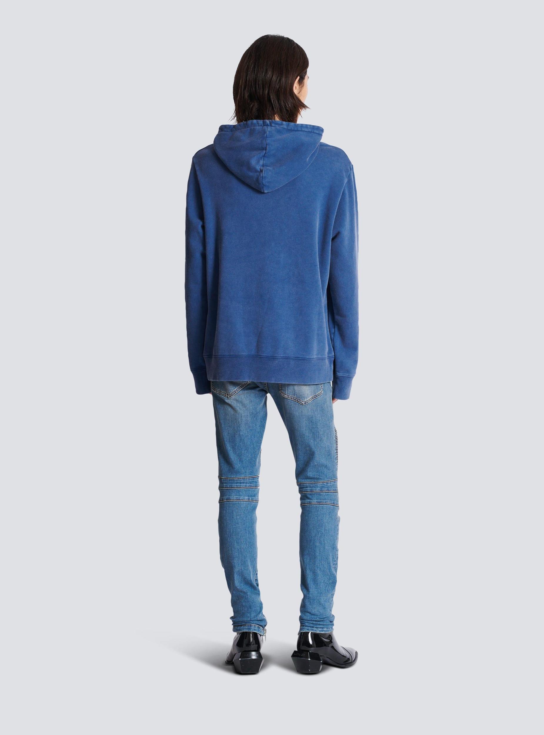 Vintage Balmain embroidered hoodie Product Image
