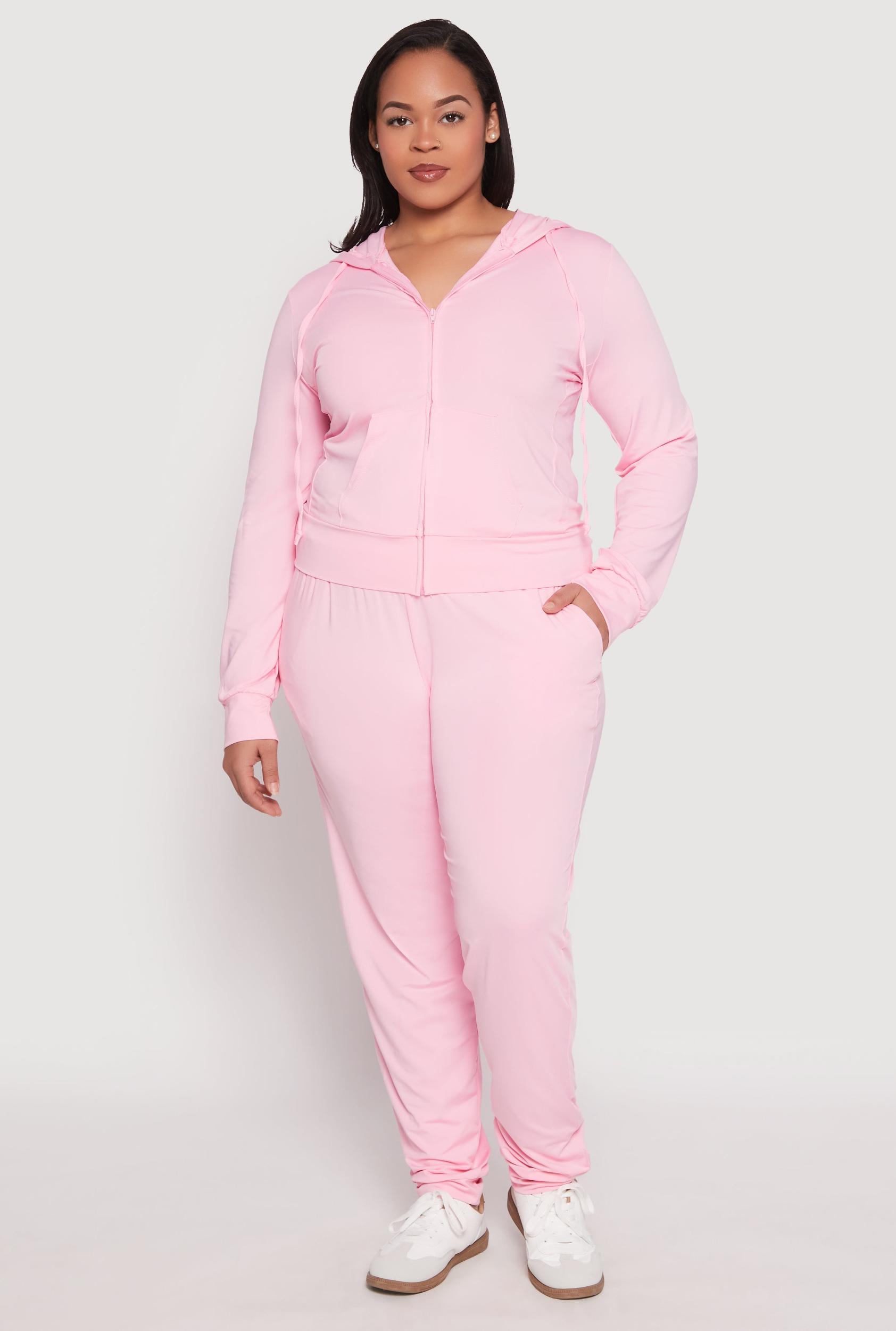 Womens Plus Size Daisy Drawstring Waist Joggers Product Image