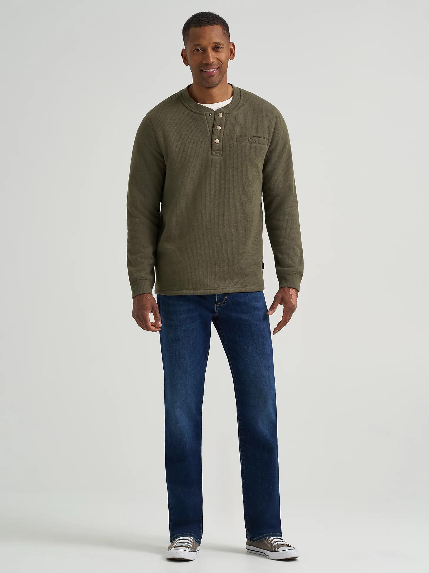Men's Drop Needle Sherpa Lined Henley | Men's Tops & Tees | Lee® Product Image