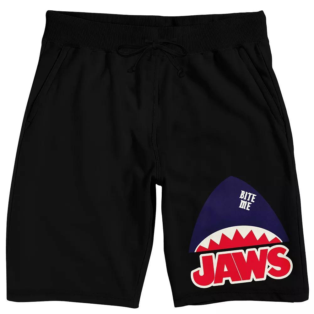 Men's Jaws Bite Me Sleep Shorts, Size: XXL, Black Product Image