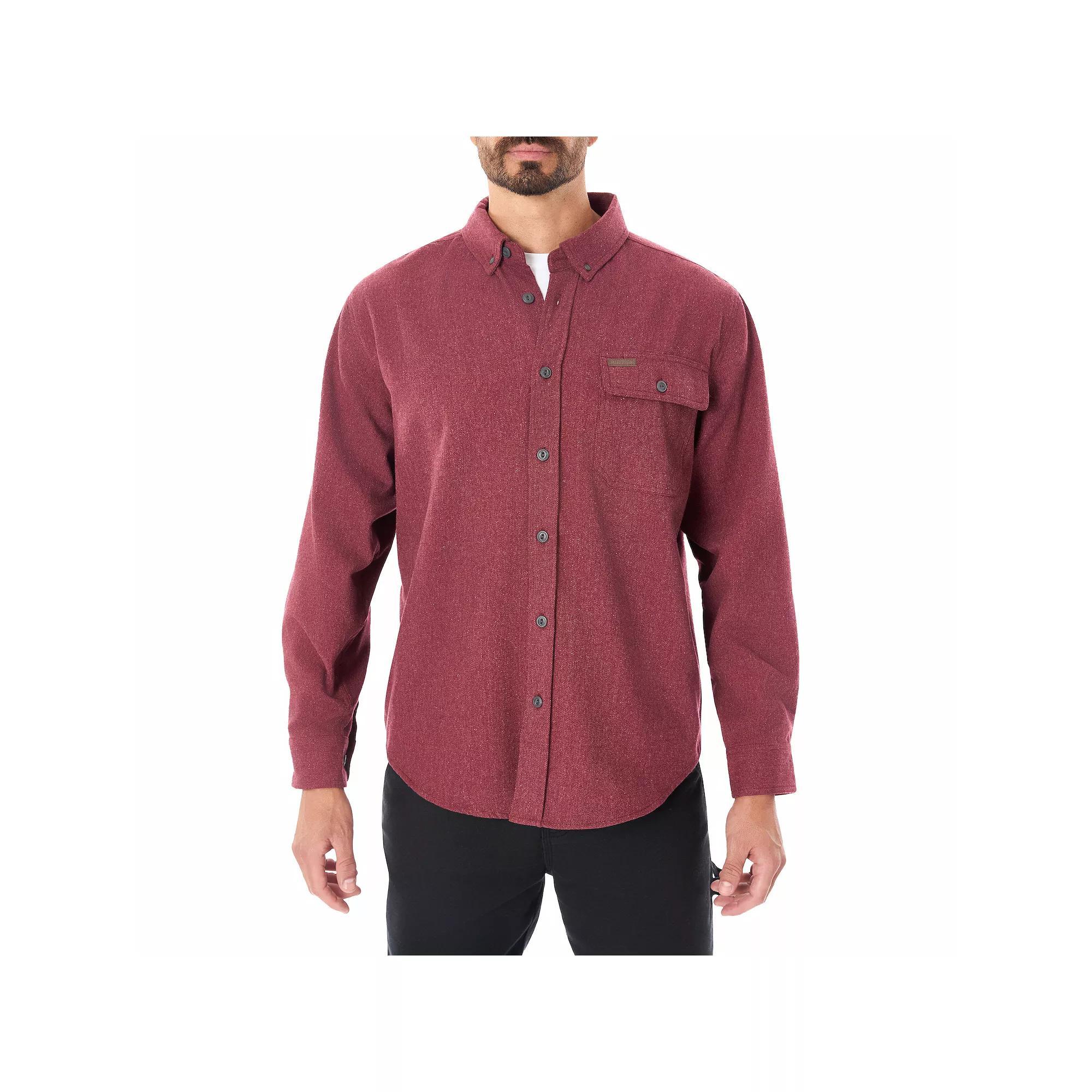 Mens Smiths Workwear Extra Heavyweight Chamois Flannel Shirt Grey Olive Product Image