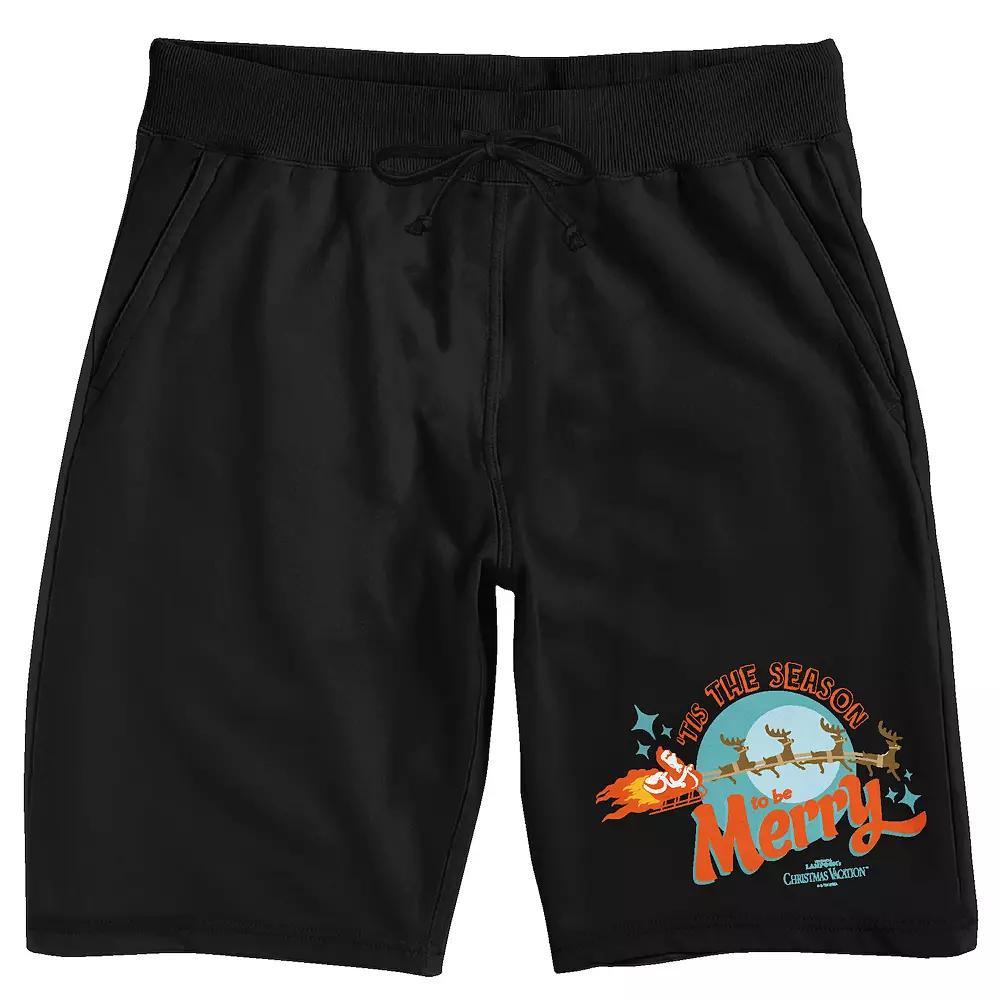 Men's National Lampoons Sleep Shorts, Size: XXL, Black Product Image