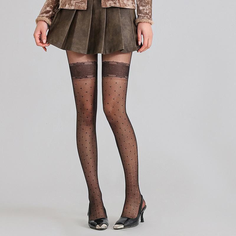Patterned Sheer Tights Product Image