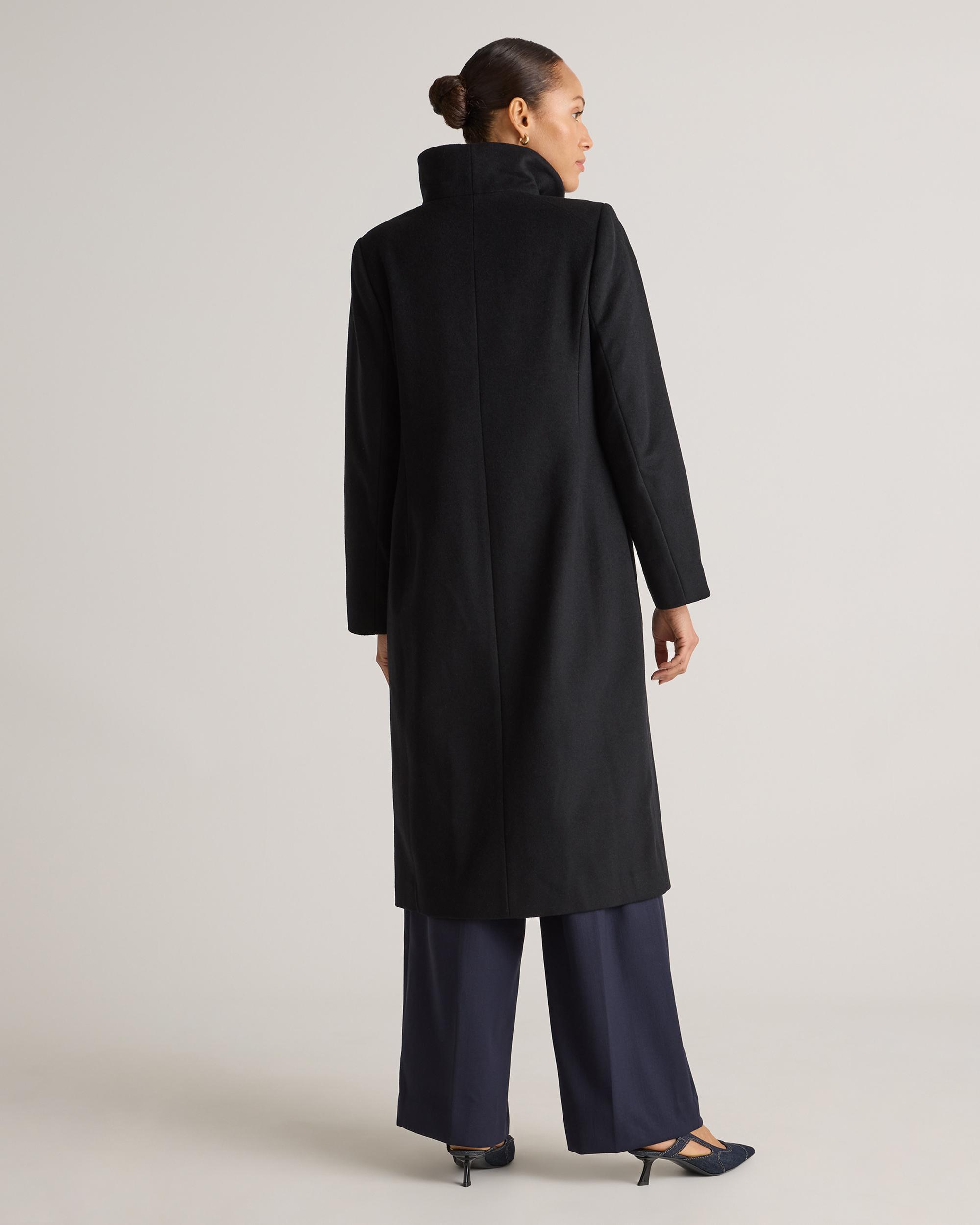 Quince | Women's Italian Wool Long Cocoon Coat Size XS, Wool/Nylon Product Image