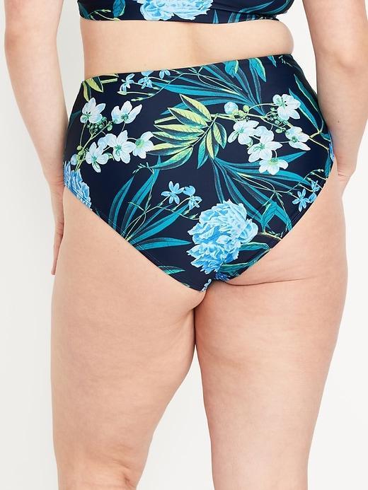 High-Waisted French-Cut Bikini Swim Bottoms Product Image
