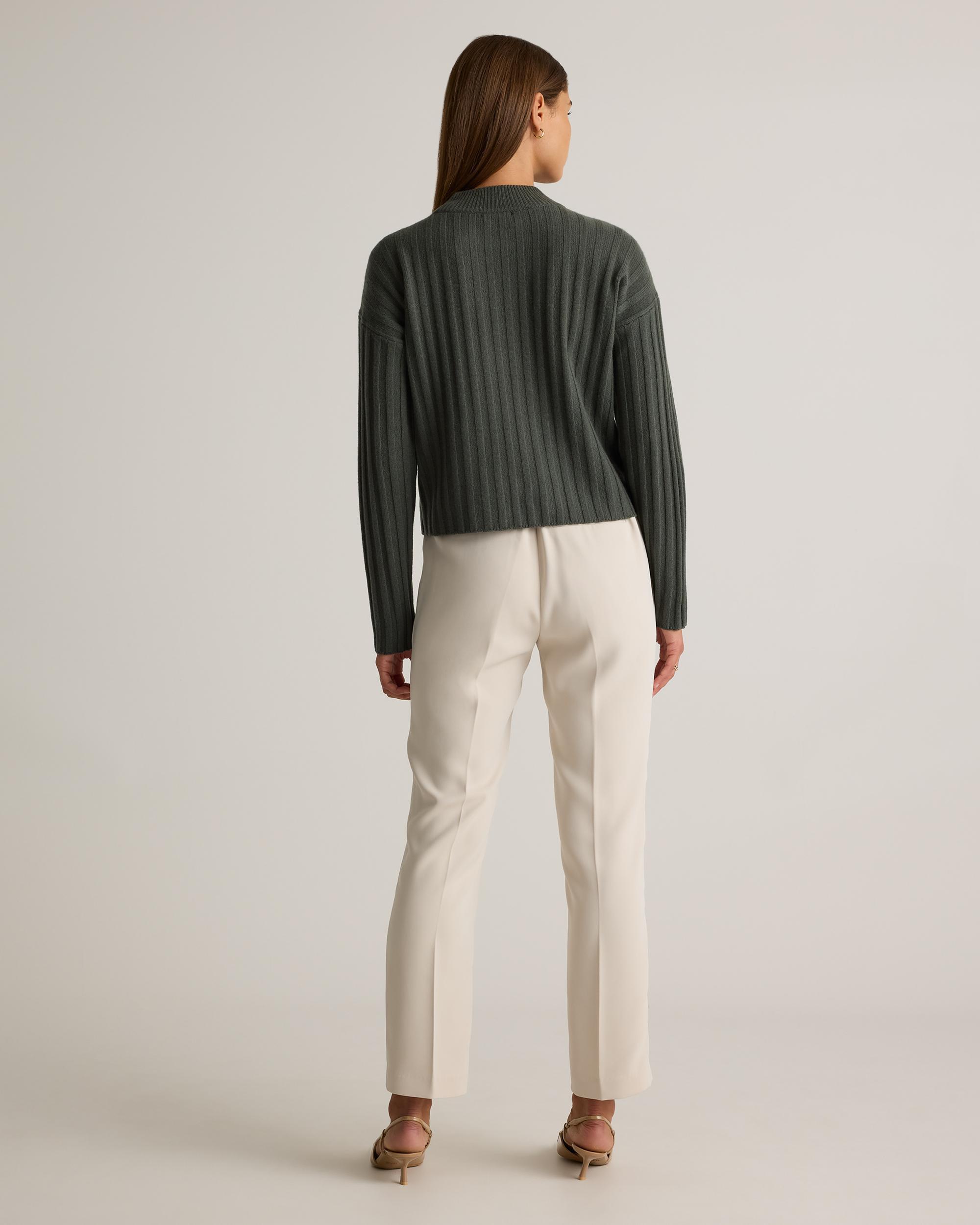 Quince | Women's Stretch Crepe Ankle Pants Recycled Polyester Product Image