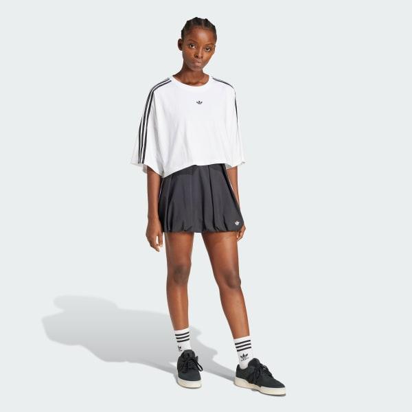 adidas Adilenium Season 3 Boxy Oversized Tee White XL Womens Product Image