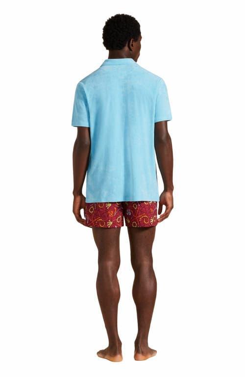 Mens Terry Cloth Polo Shirt Product Image