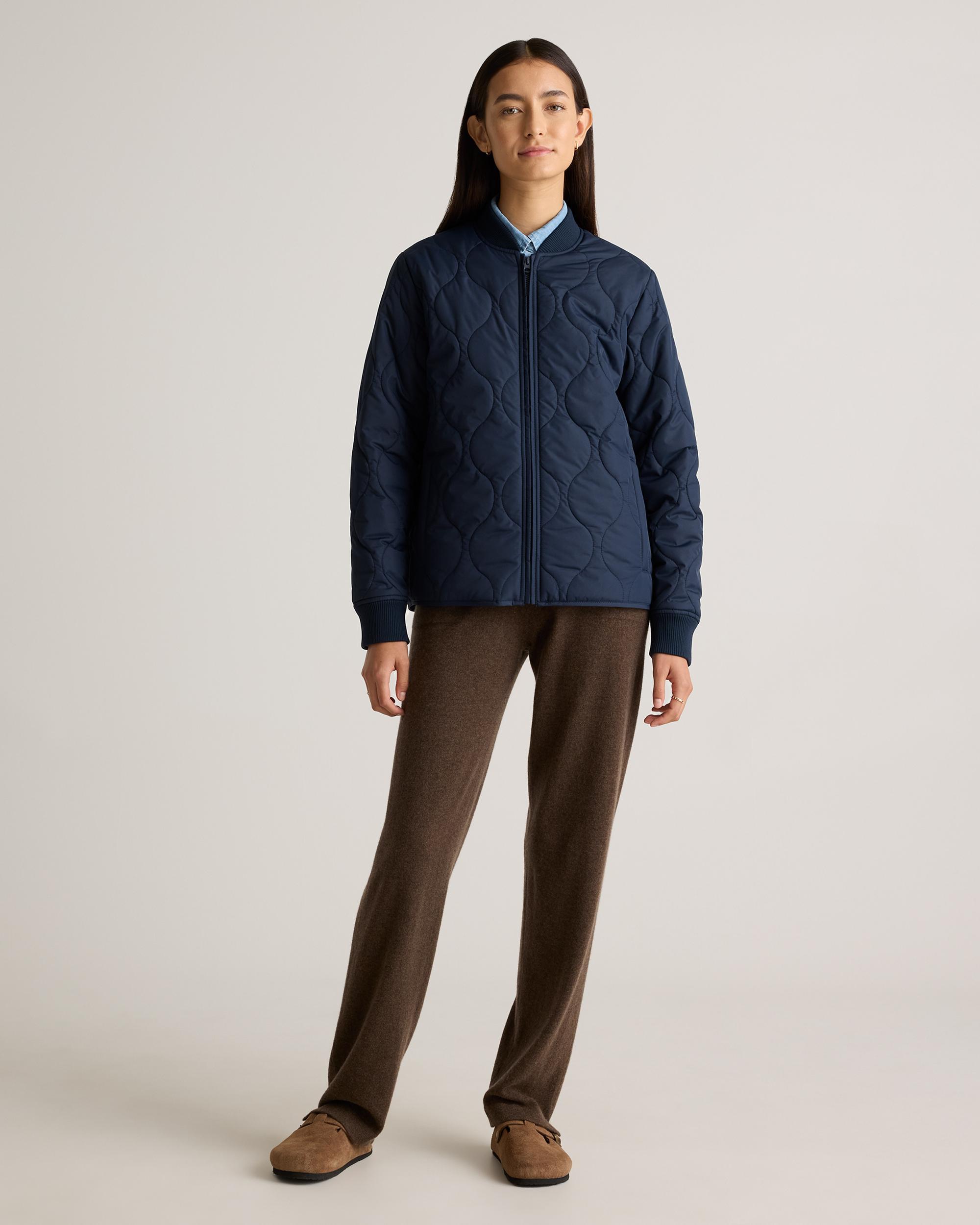 Quince | Women's Featherless Quilted Puffer Bomber Jacket Recycled Polyester Product Image