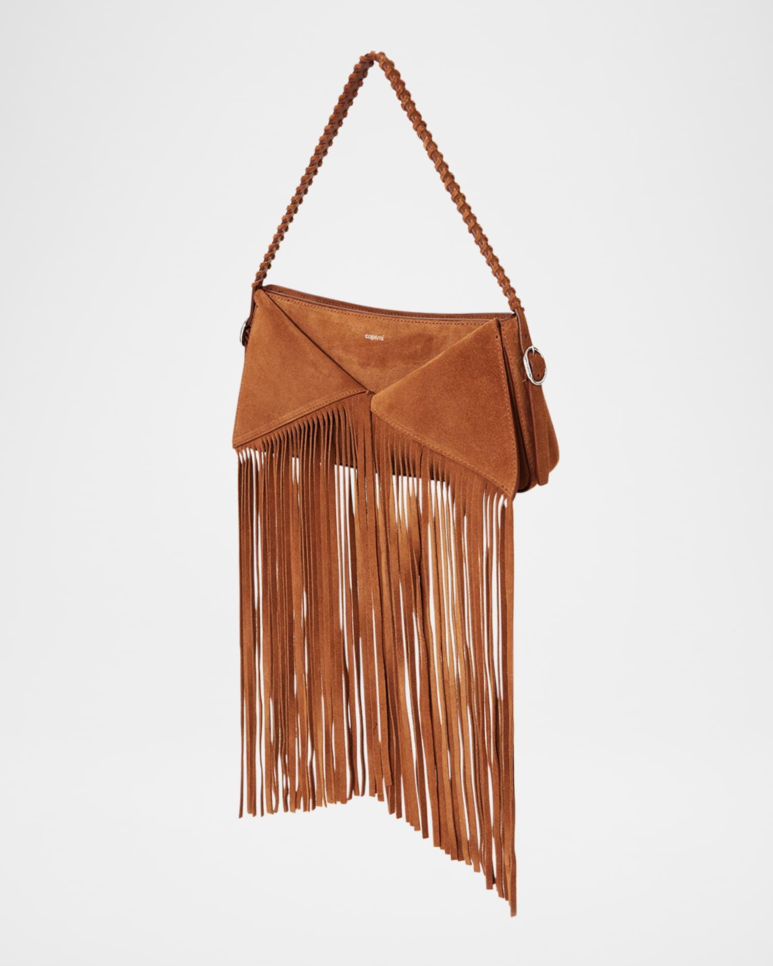 Belt Fringe Suede Shoulder Bag Product Image