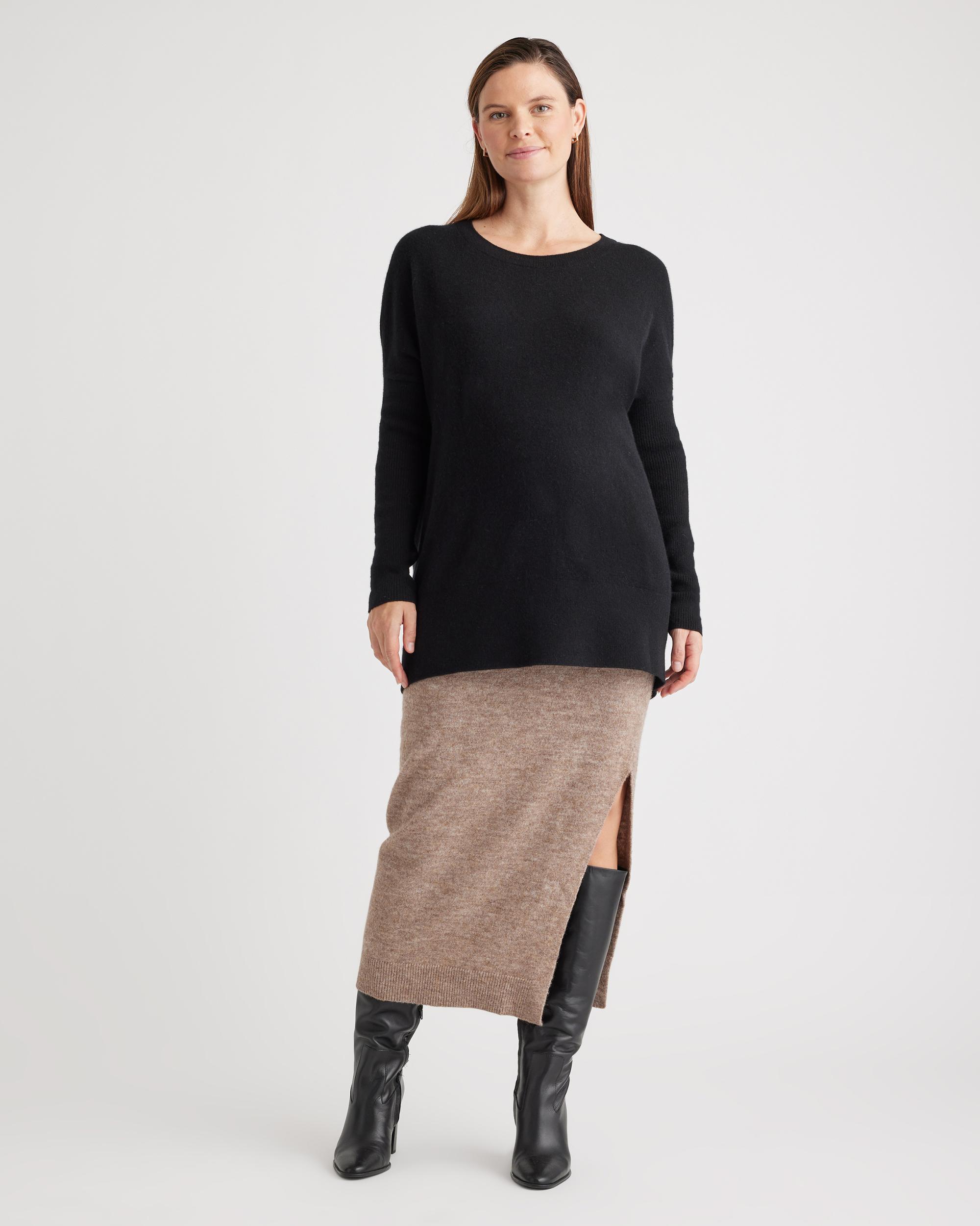 Quince | Women's Mongolian Cashmere Maternity OverSized Batwing Sweater Product Image