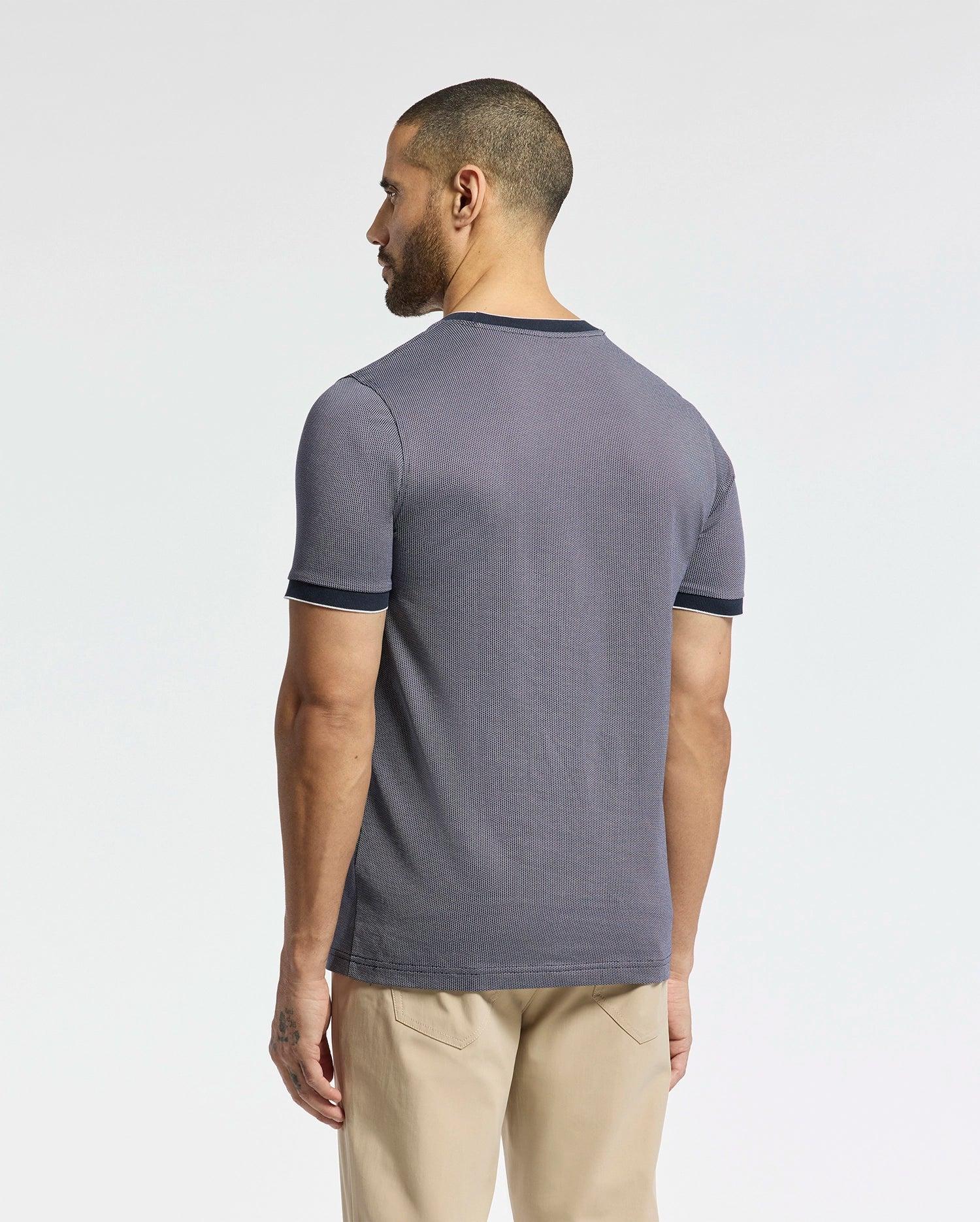 Men's Mackay Jacquard Fashion Tee 419 EVENING BLUE / L Product Image