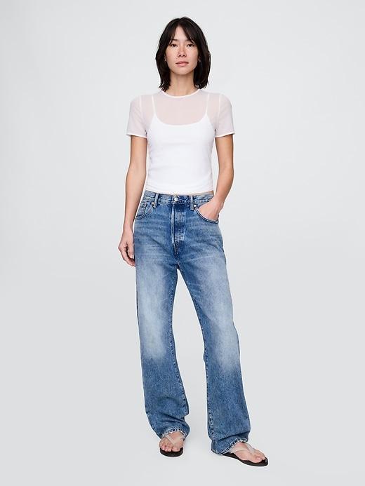Mesh Cropped T-Shirt Product Image