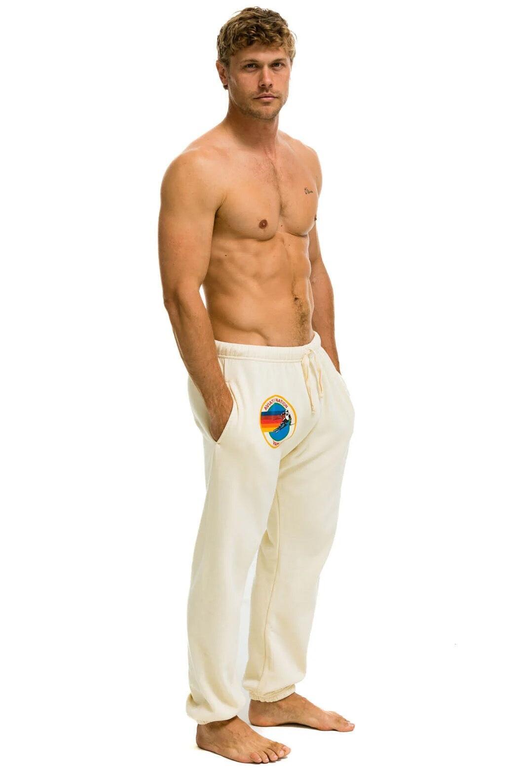 AVIATOR NATION VAIL SWEATPANTS - VINTAGE WHITE Male Product Image