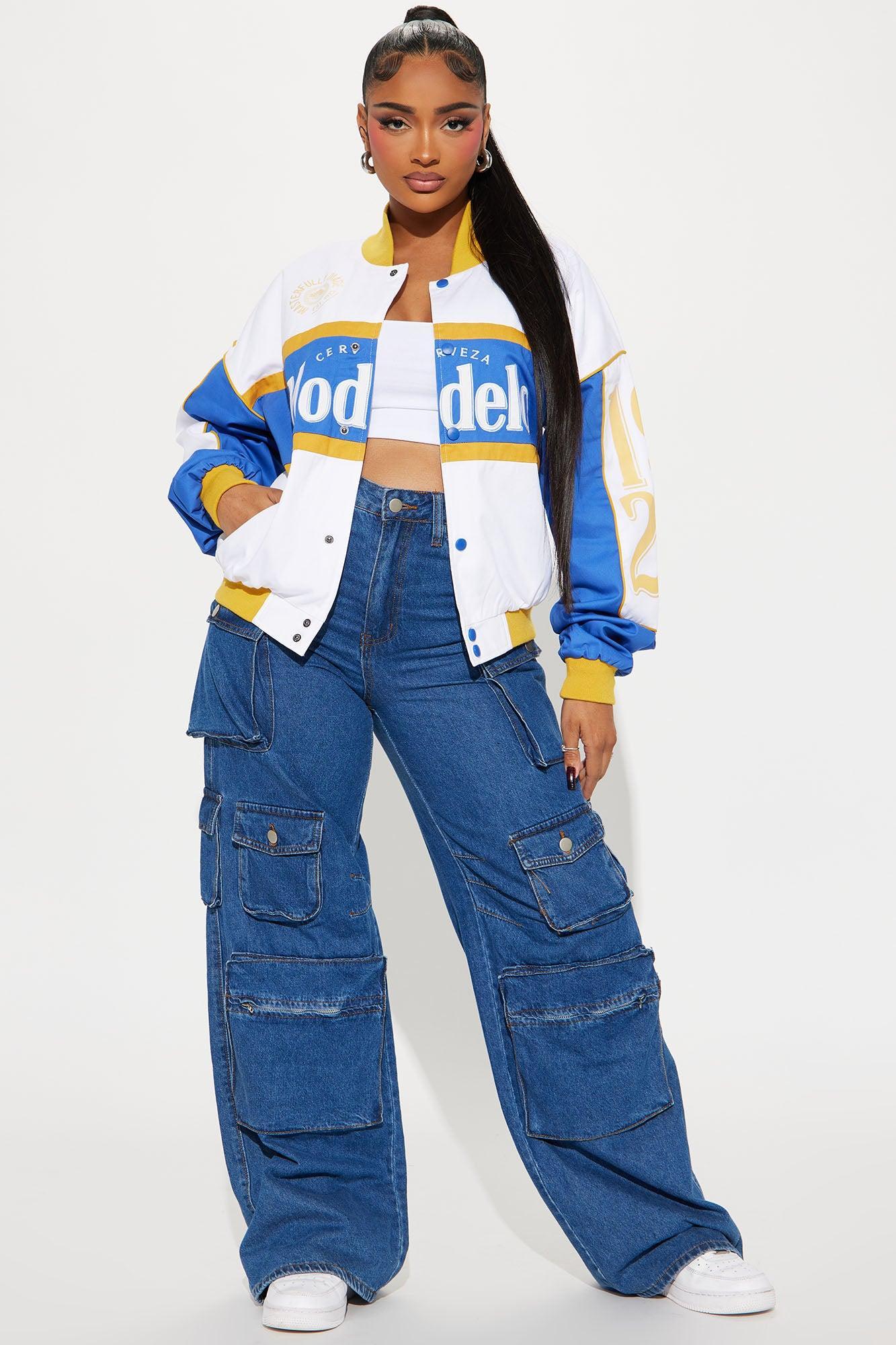 It's Modelo Time Bomber Jacket - White Product Image