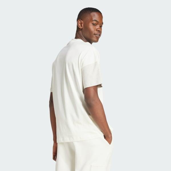 adidas ALL SZN Colorblock Tee Semi Court Green XL Mens Product Image
