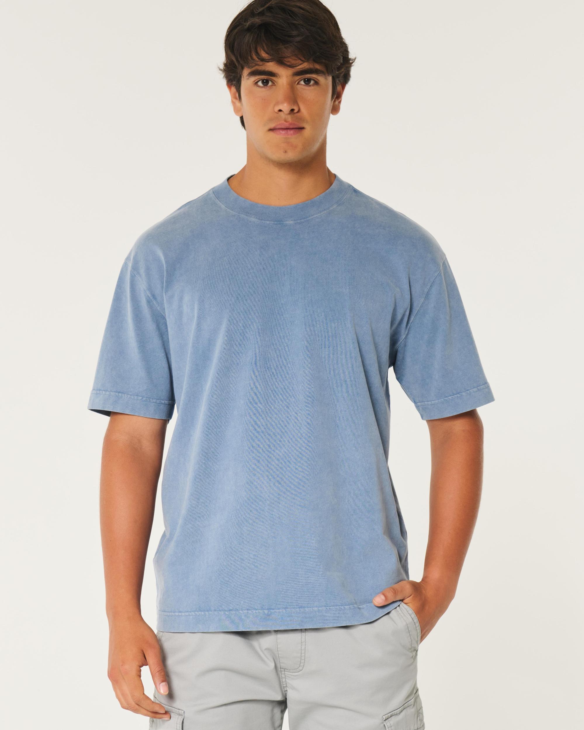 Boxy Heavyweight Washed Crew T-Shirt Product Image