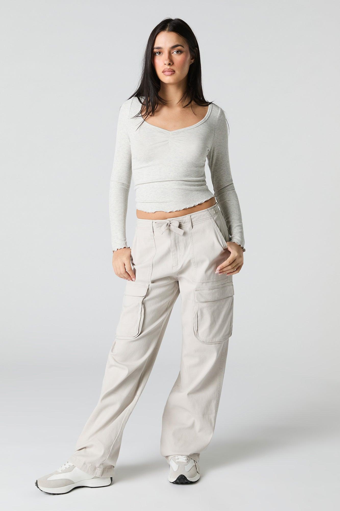 Drawstring Waist Cargo Pant Female Product Image