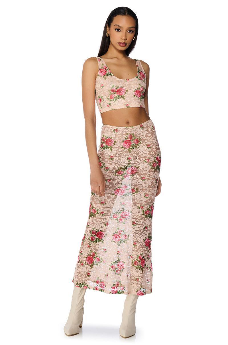 NINA FLORAL CROPPED CAMI Product Image