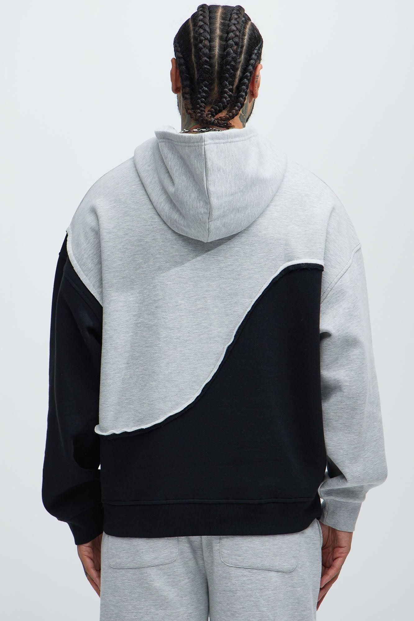 Tyson Oversized Swirl Hoodie - Black/combo Product Image