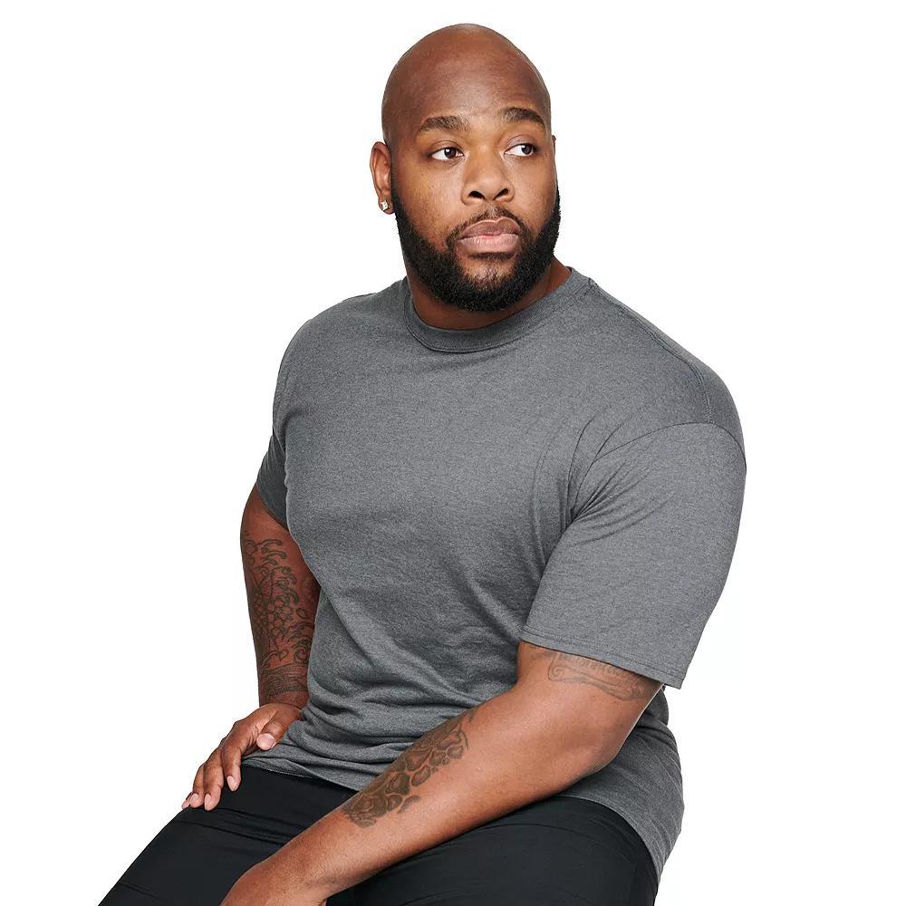 Big & Tall Hanes® Beefy-T Tee, Men's, Size: 3XL Tall, Black Product Image