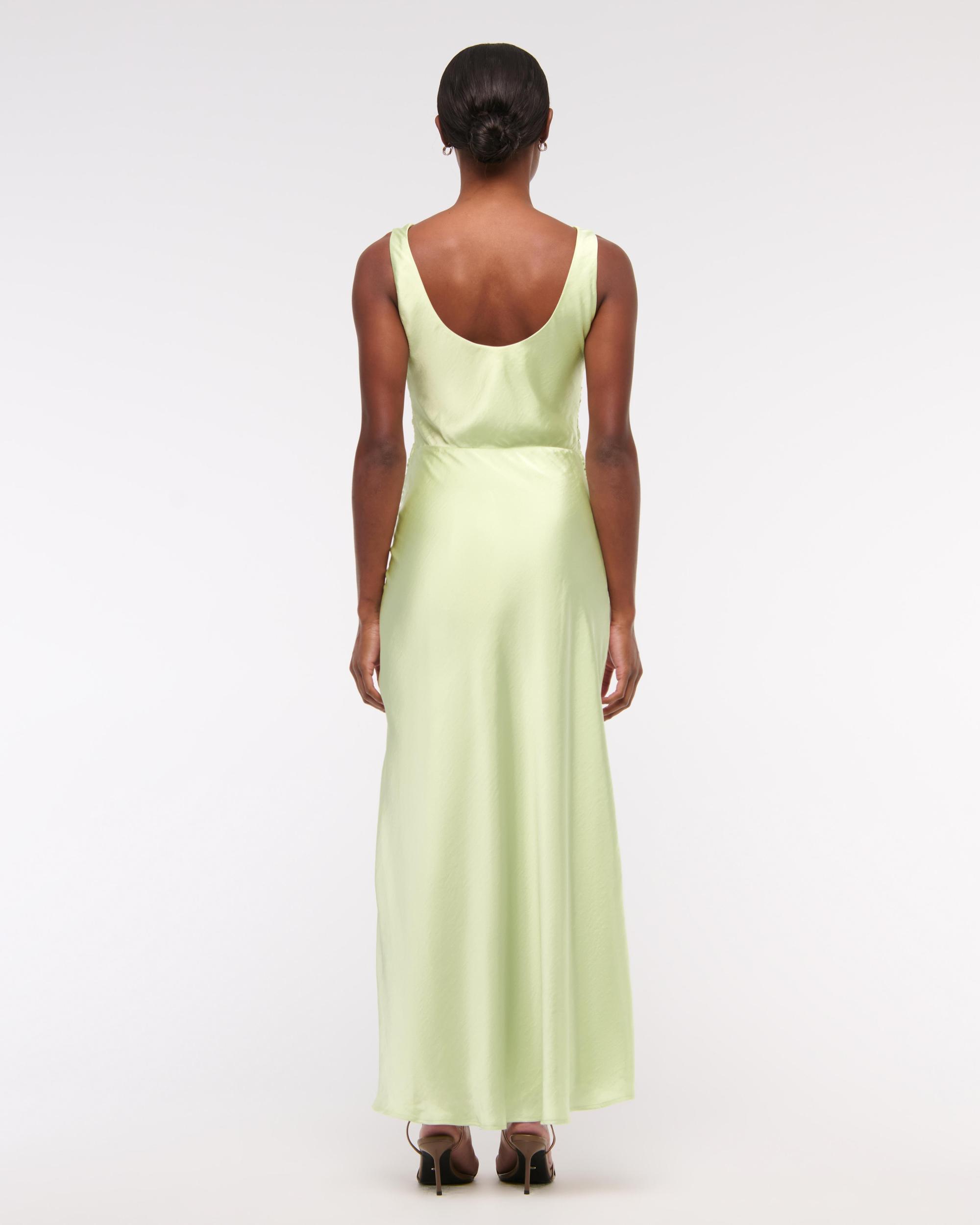 Cowl Neck Draped Maxi Dress Product Image