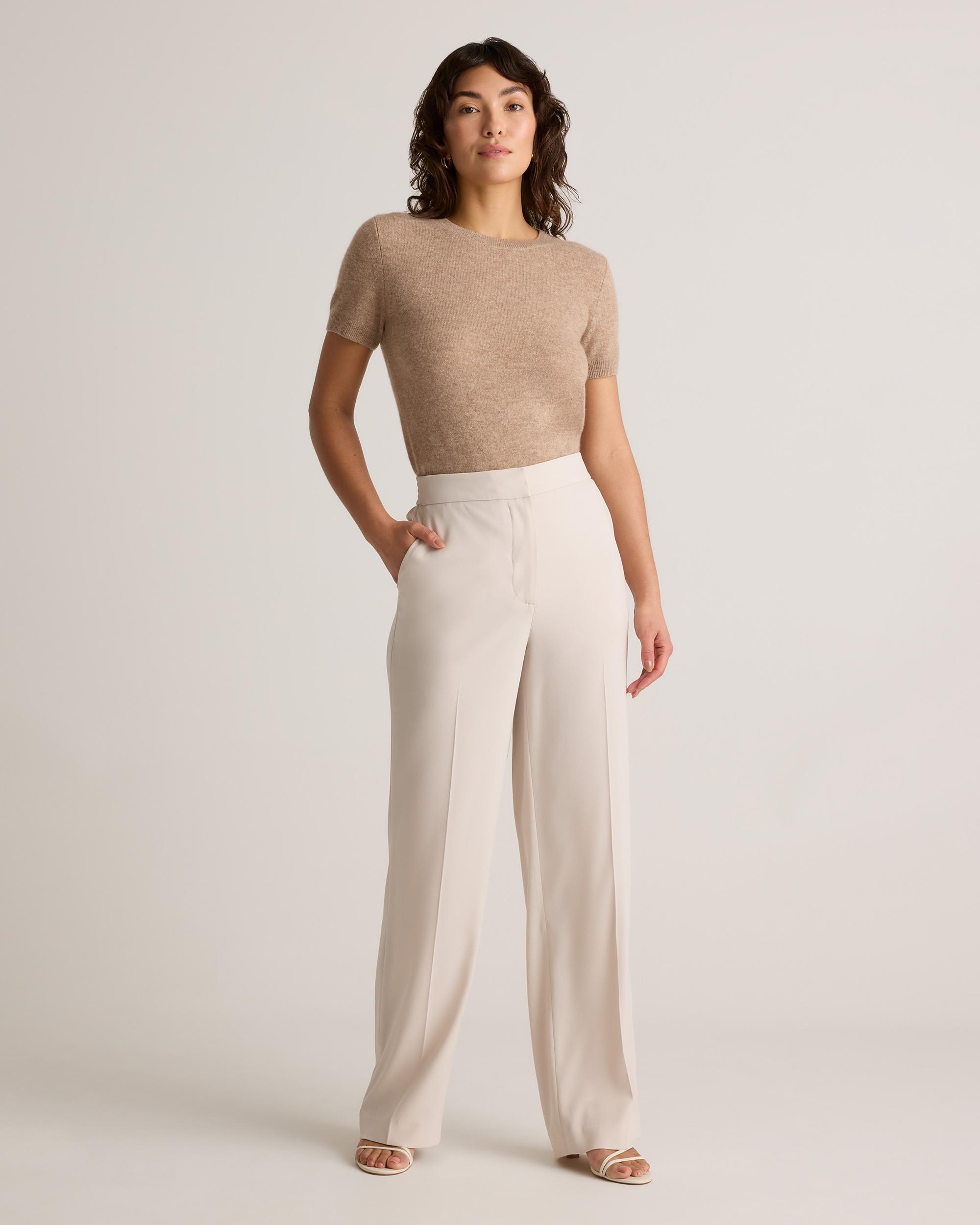 Stretch Crepe Classic Trouser Pants Product Image