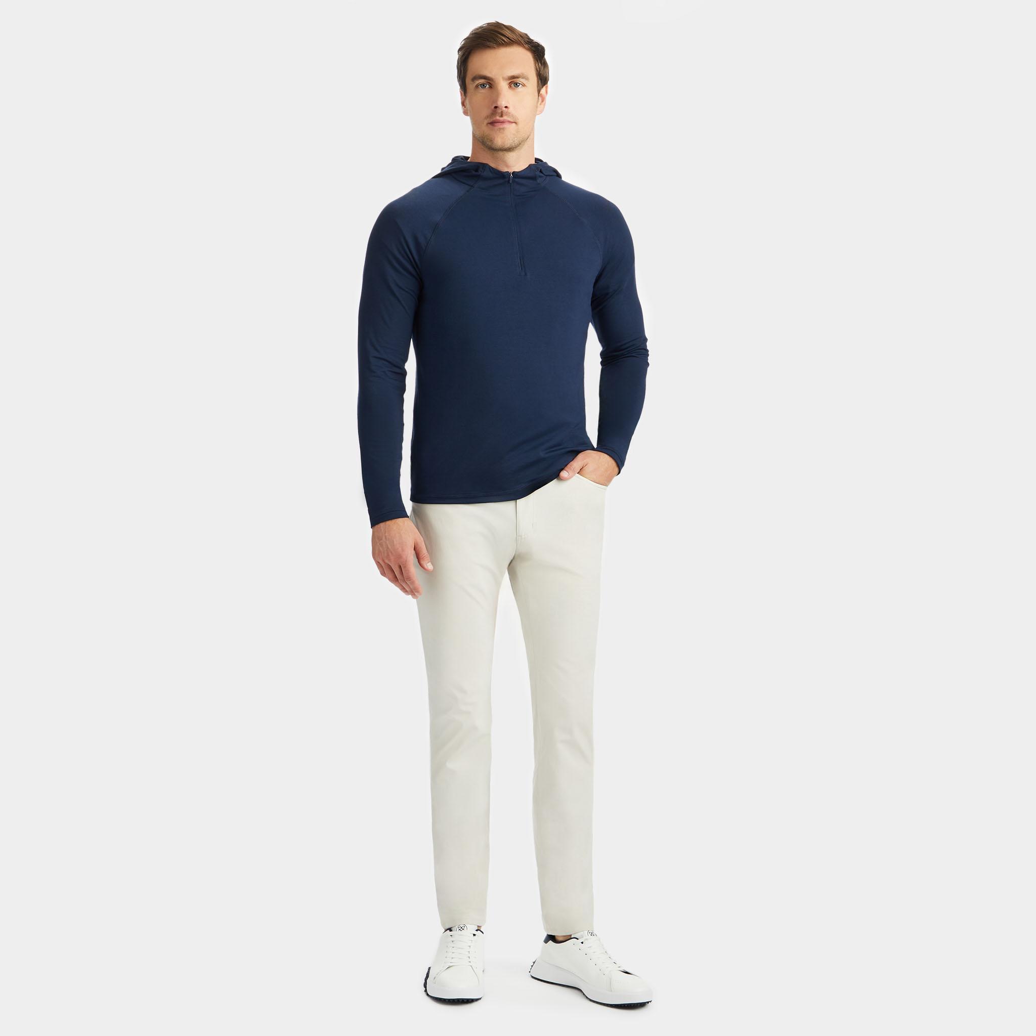 HOODED LUXE QUARTER ZIP MID LAYER Product Image