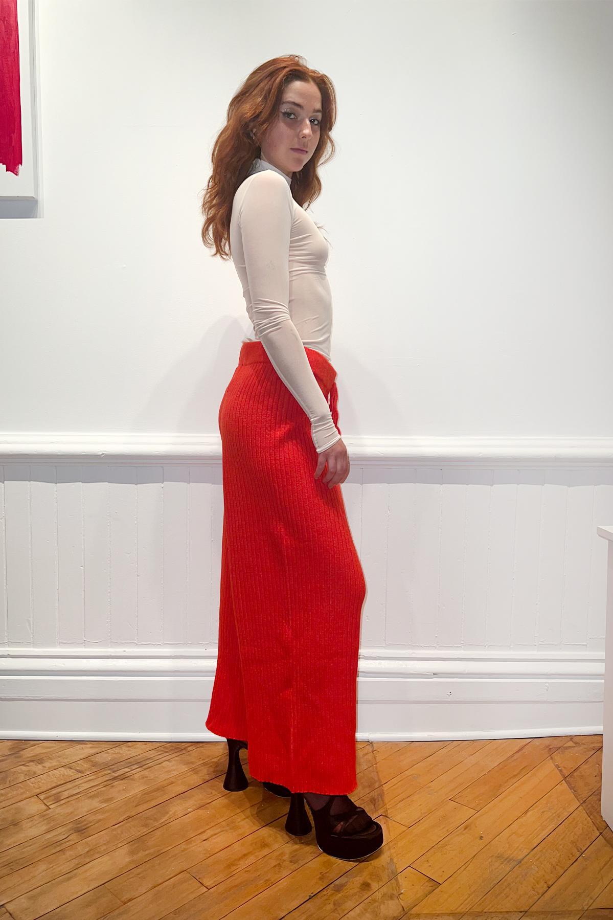 Margaux Knit Pant - Cherry Tomato Product Image