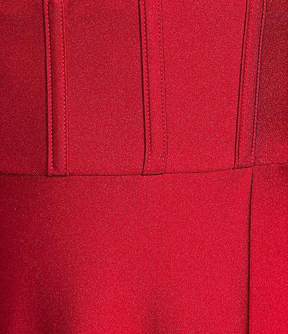 City Vibe Spaghetti Strap Straight Neck Corset A-Line Dress Product Image