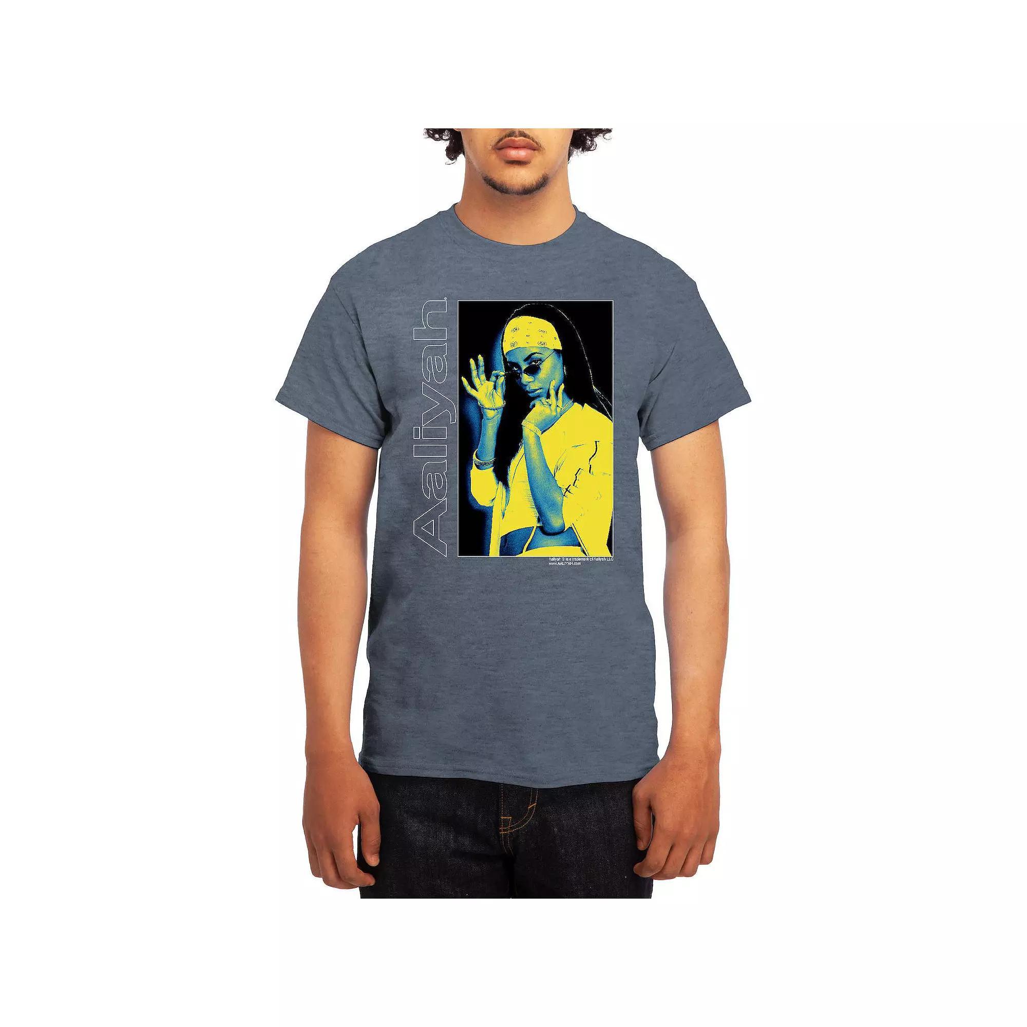 Men's Aaliyah Modern Two-Tone Sunglasses Tee, Size: XL, Turquoise Product Image