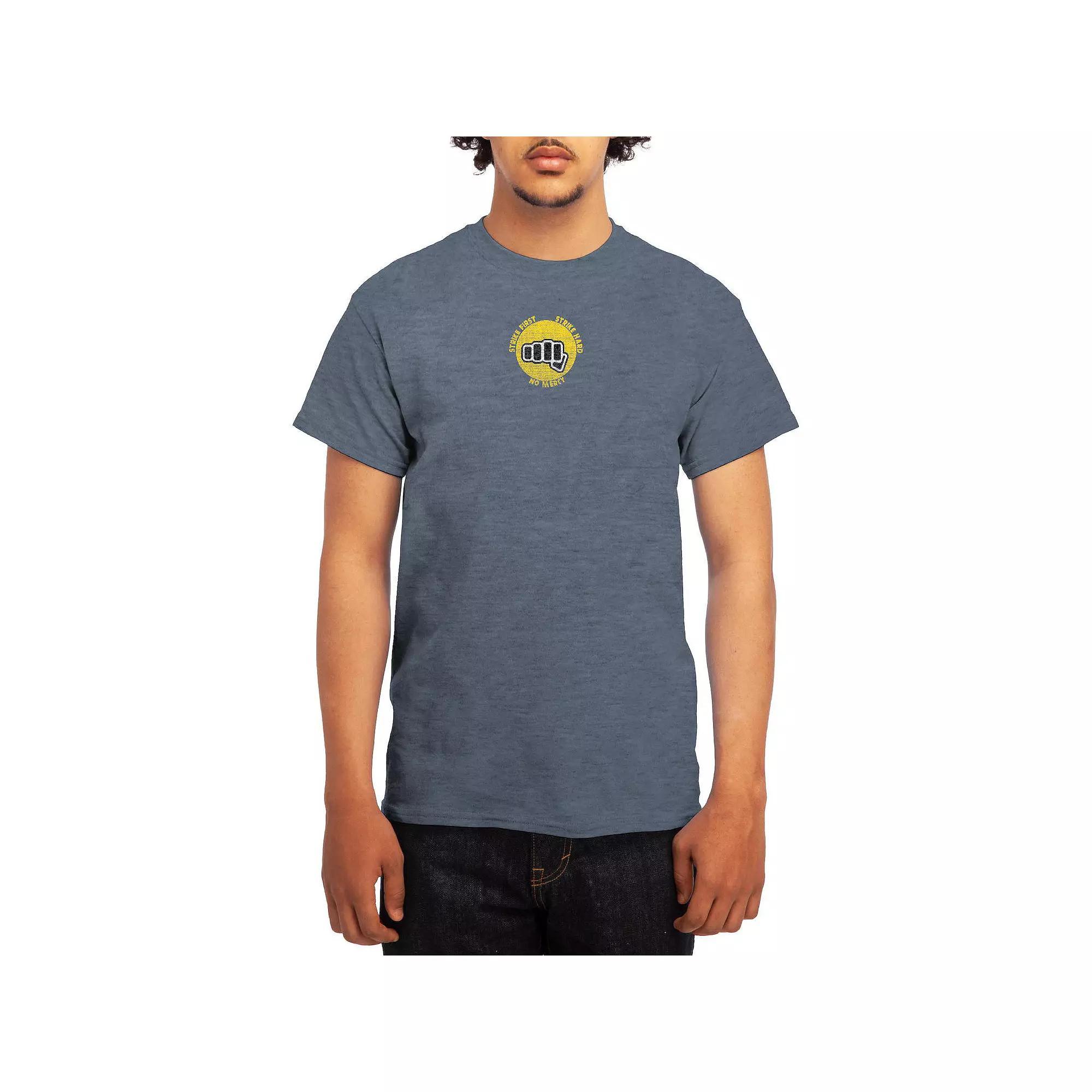 Men's Attack on Titan Action Fight Titan Clouds Tee, Boy's, Size: Large, Grey Red Product Image