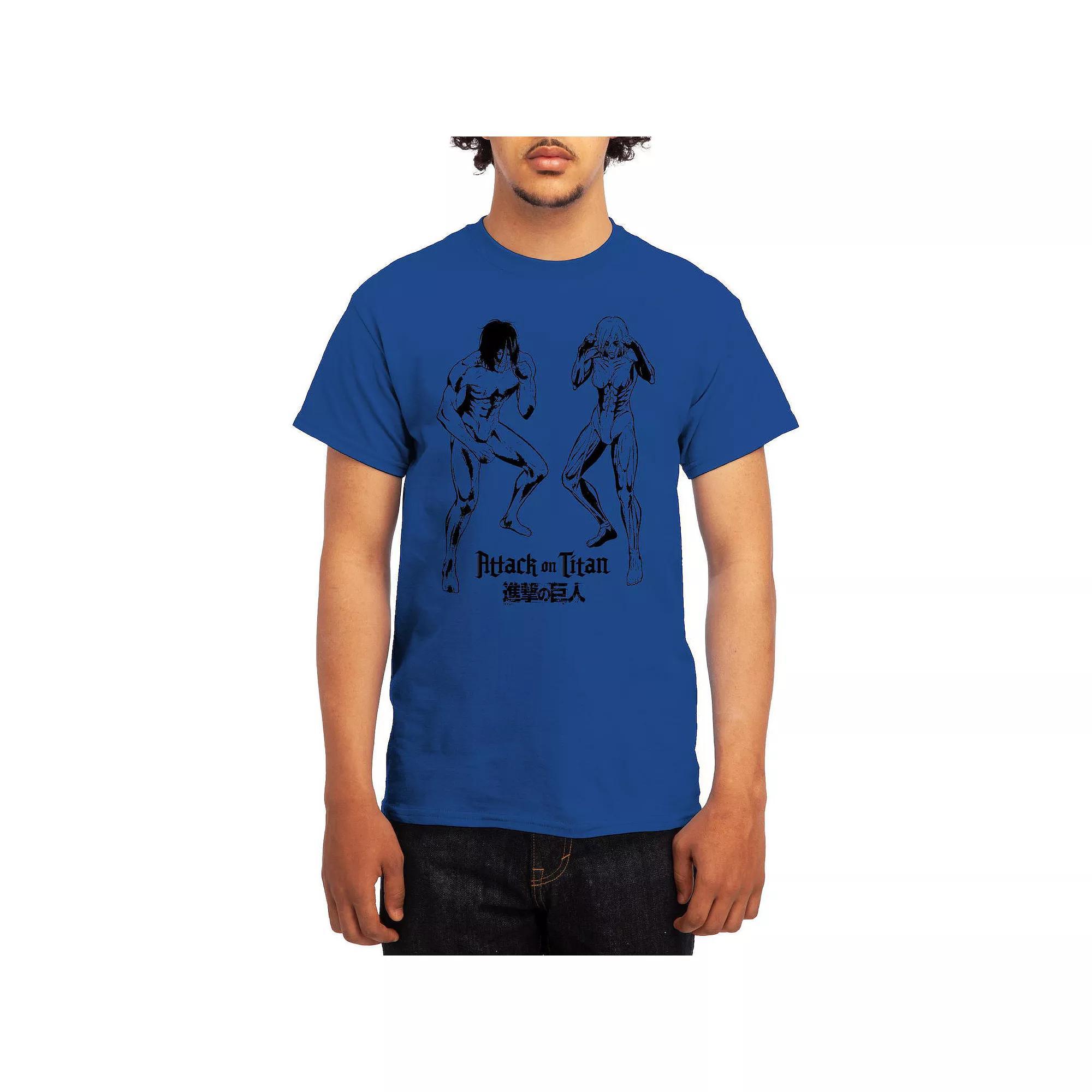 Men's Attack on Titan Distressed Scout Symbol Graphic Tee, Boy's, Size: Medium, Green Product Image