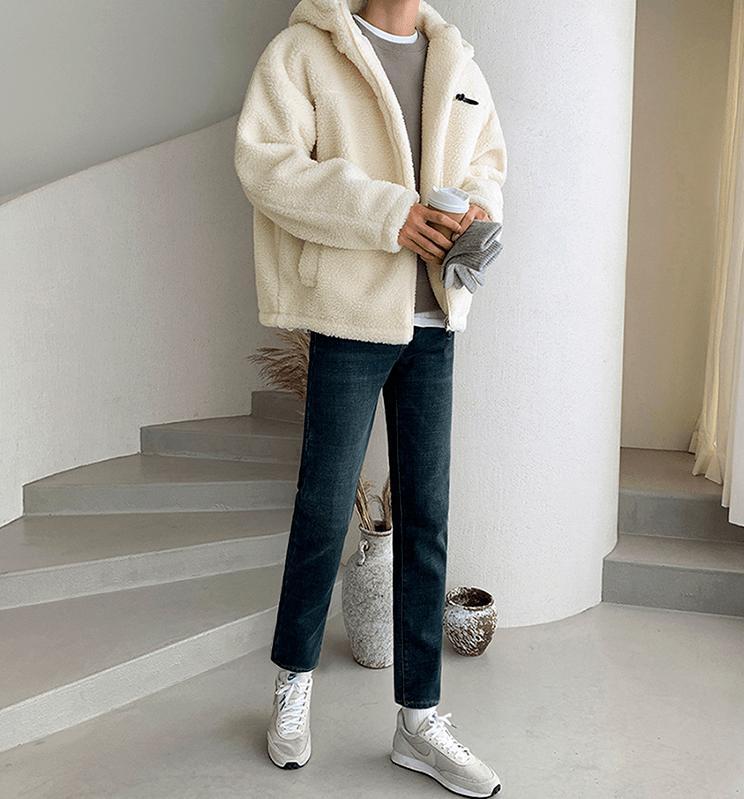 No. 3562 WOOLEN FLEECE ZIP-UP HOODED JK Product Image