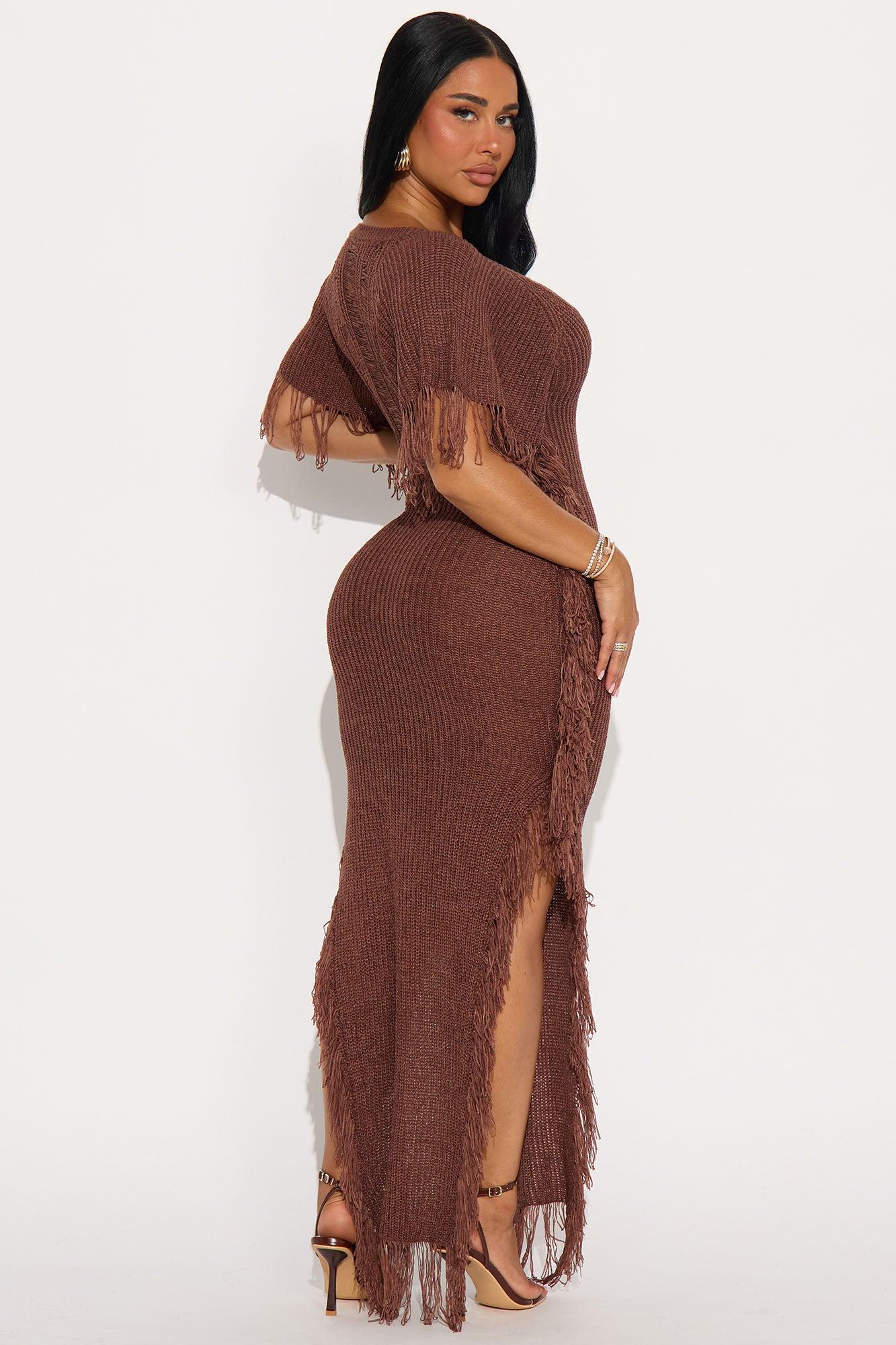 Tatiana Knit Maxi Dress - Mocha Product Image