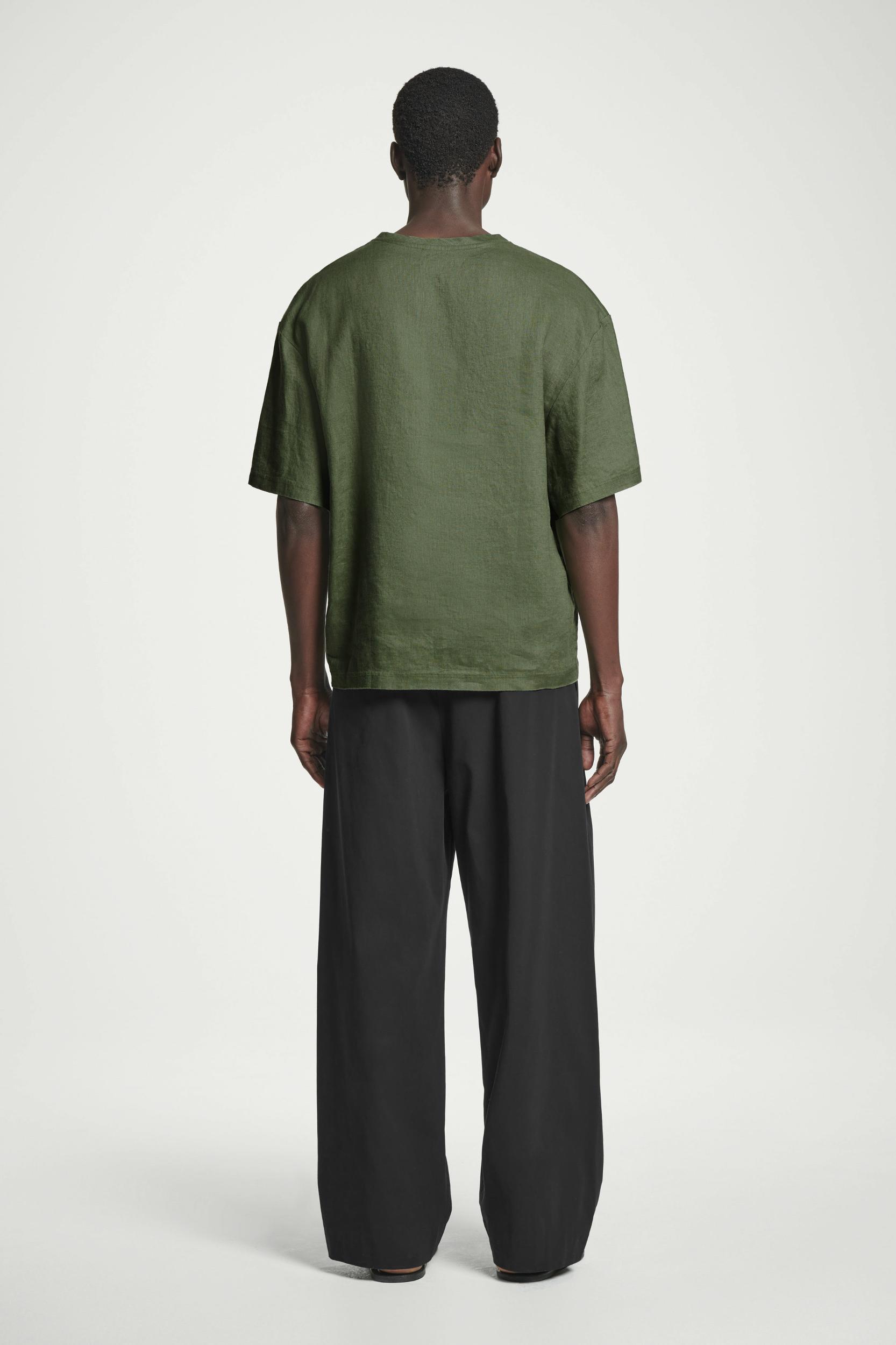 RELAXED WOVEN LINEN TSHIRT Product Image