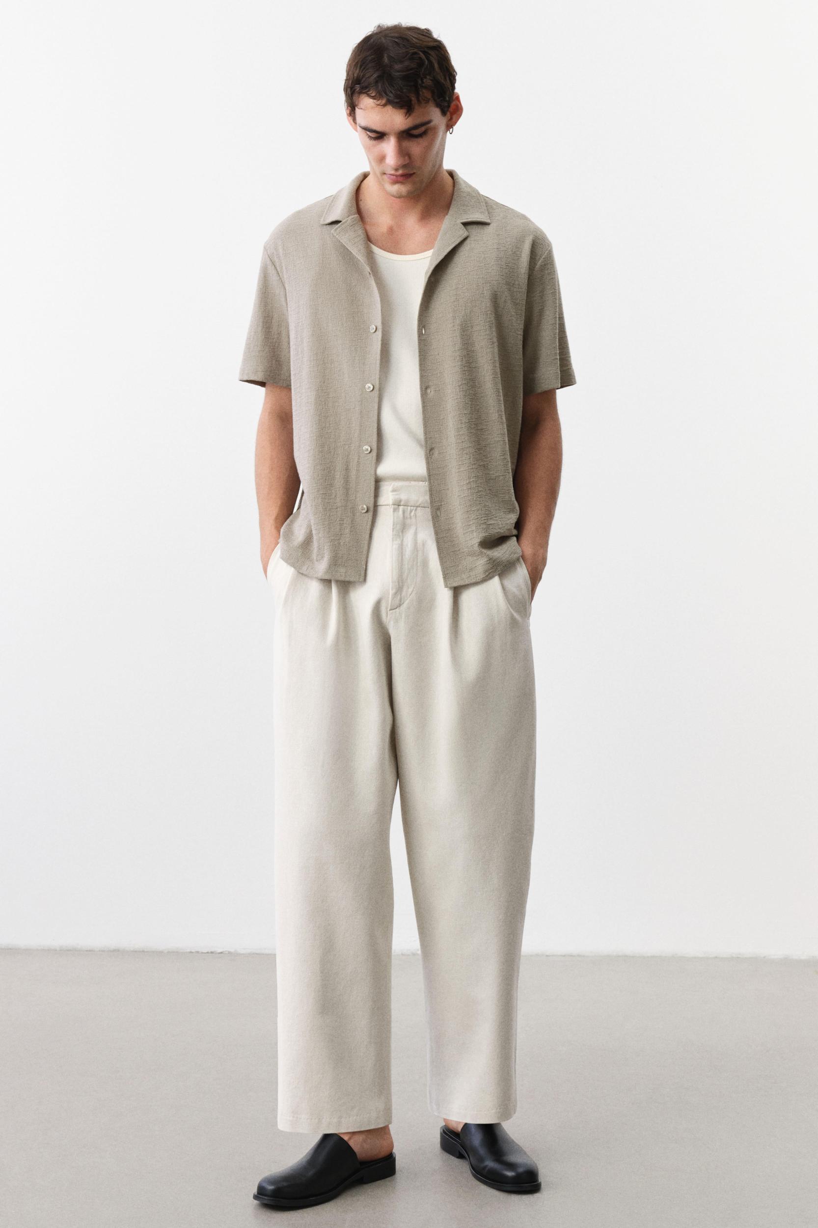 Regular-Fit Jersey Resort Shirt Product Image