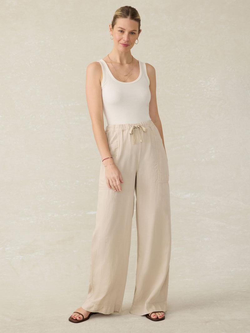 Topanga Drape Pant - Wheaten Product Image