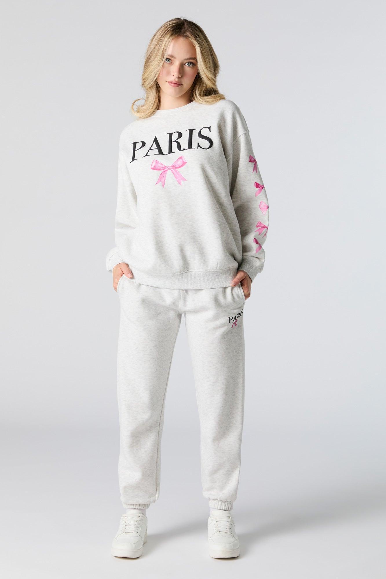 Oversized Graphic Fleece Sweatshirt Female Product Image