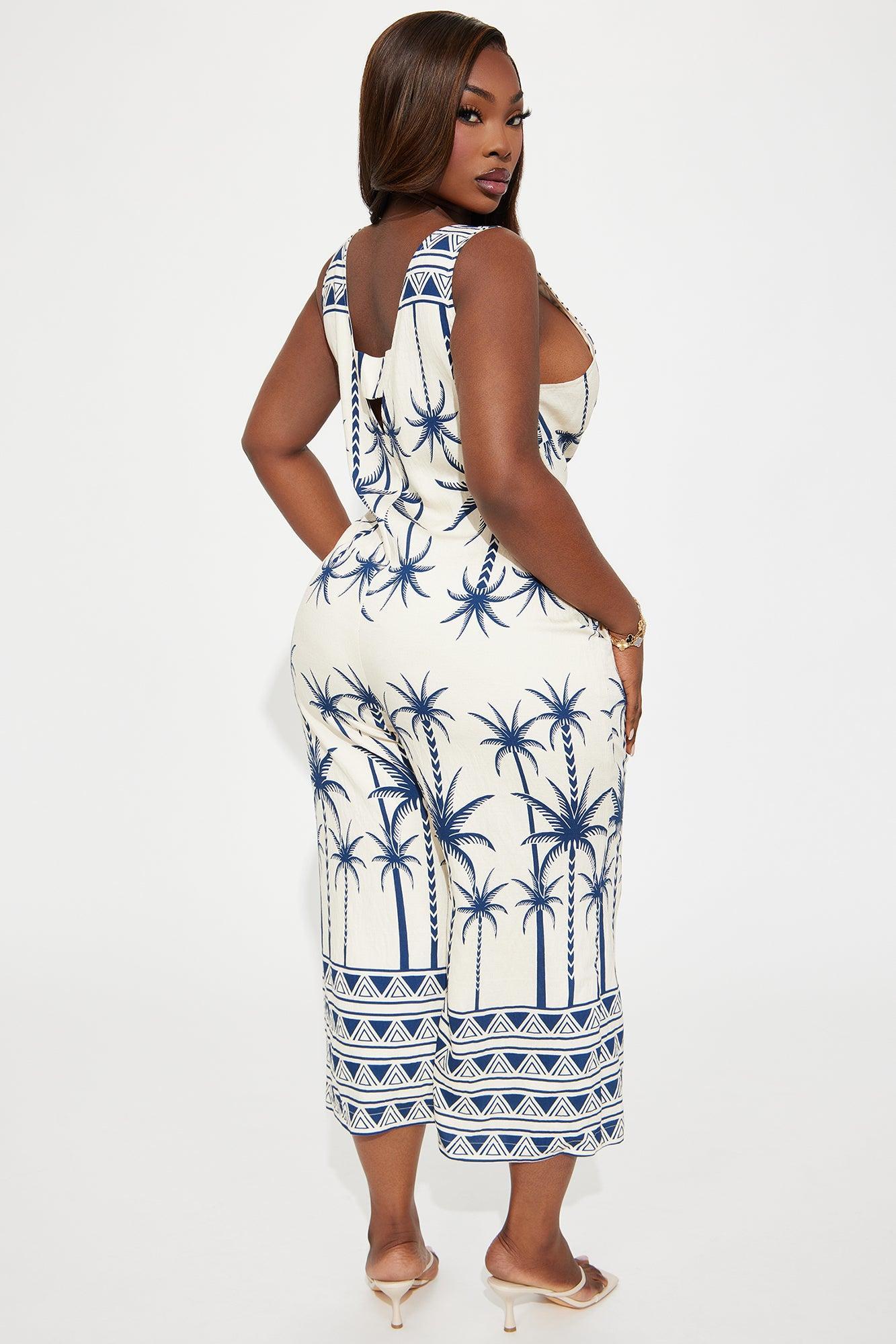 Reflecting Back Jumpsuit - Cream/combo Product Image